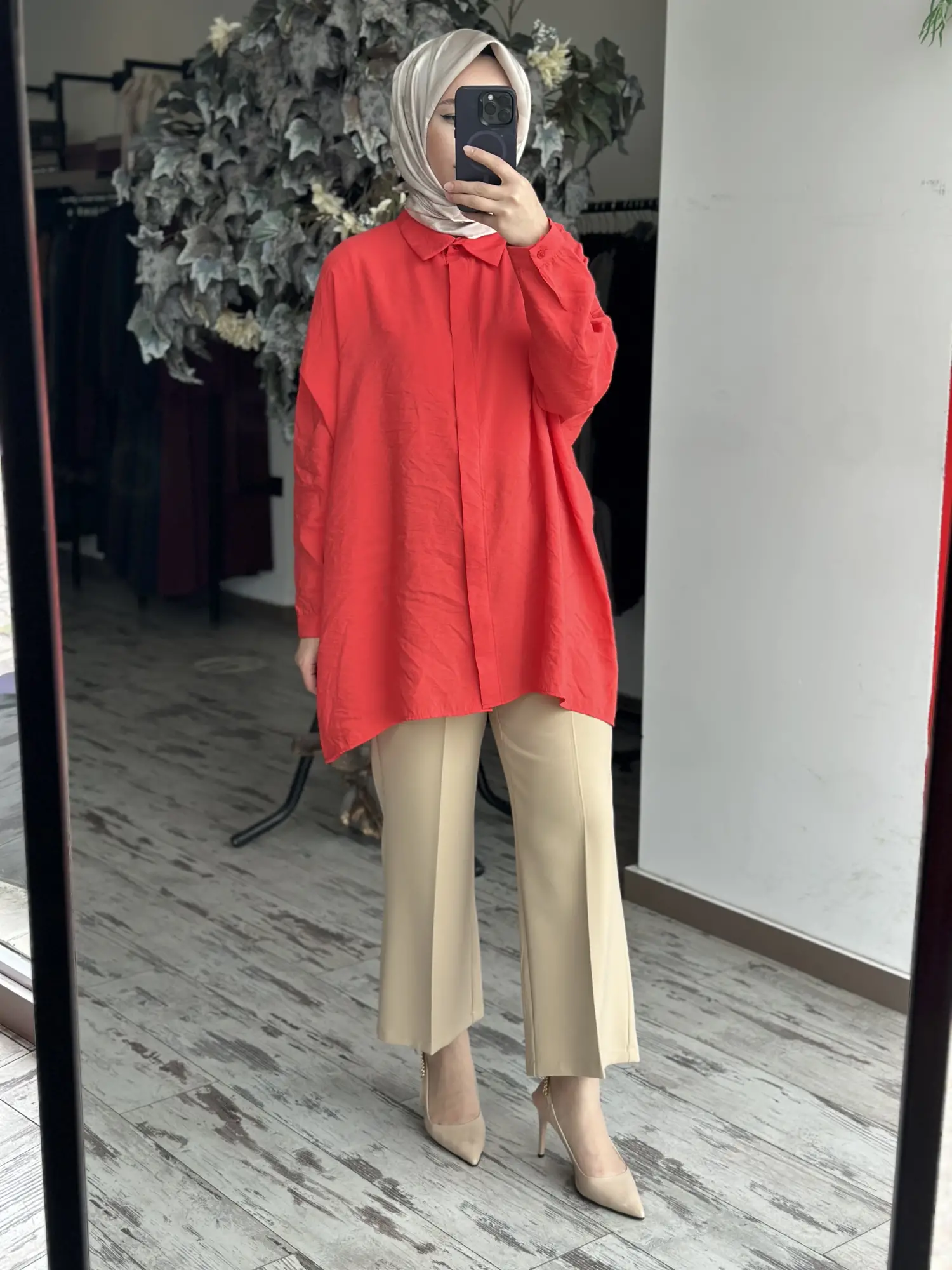 QooQ Store Yarasa Kol Gömlek 26SS233