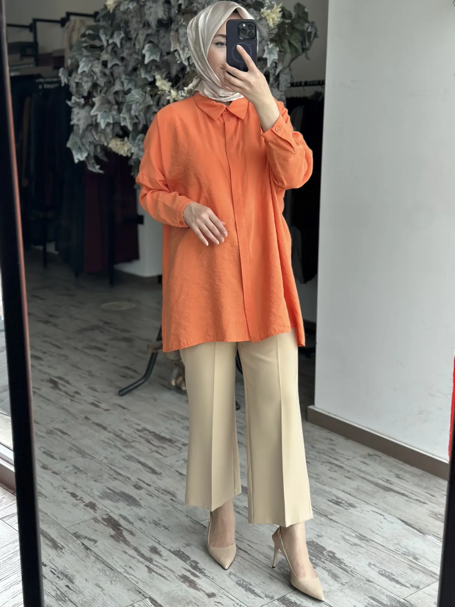 QooQ Store Yarasa Kol Gömlek 26SS233