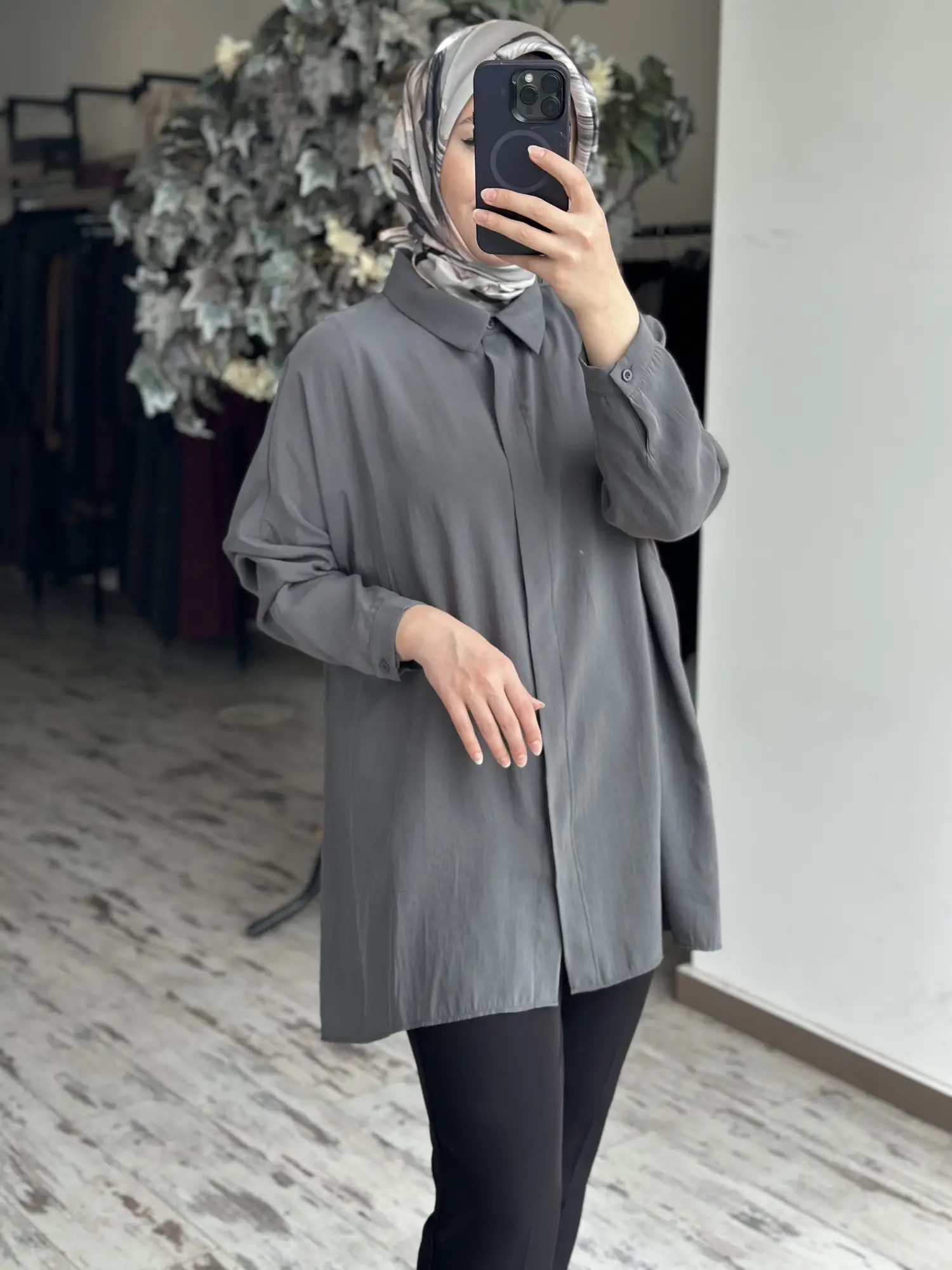 QooQ Store Yarasa Kol Gömlek 26SS233