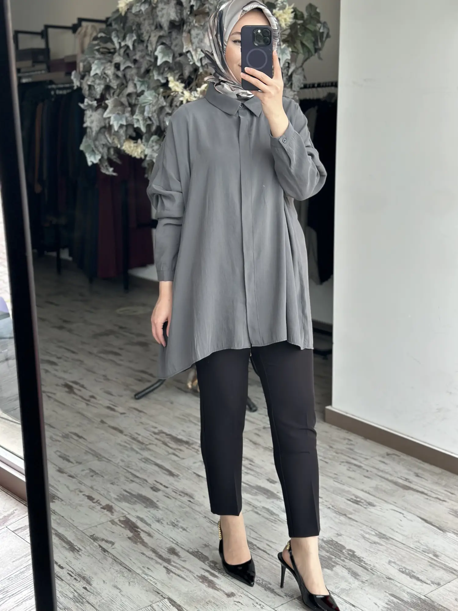 QooQ Store Yarasa Kol Gömlek 26SS233