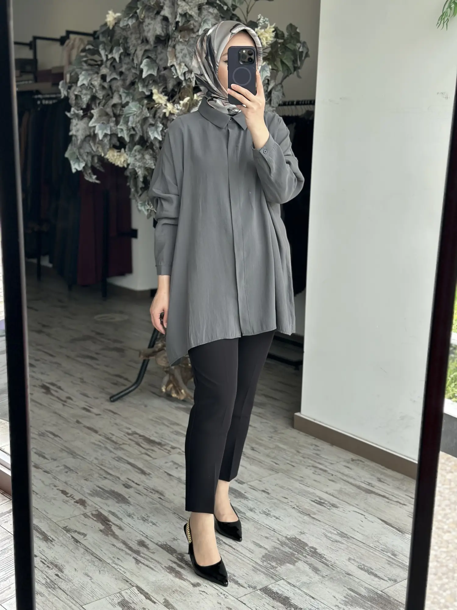 QooQ Store Yarasa Kol Gömlek 26SS233