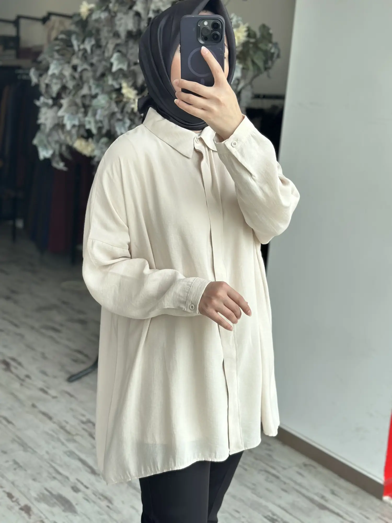 QooQ Store Yarasa Kol Gömlek 26SS233