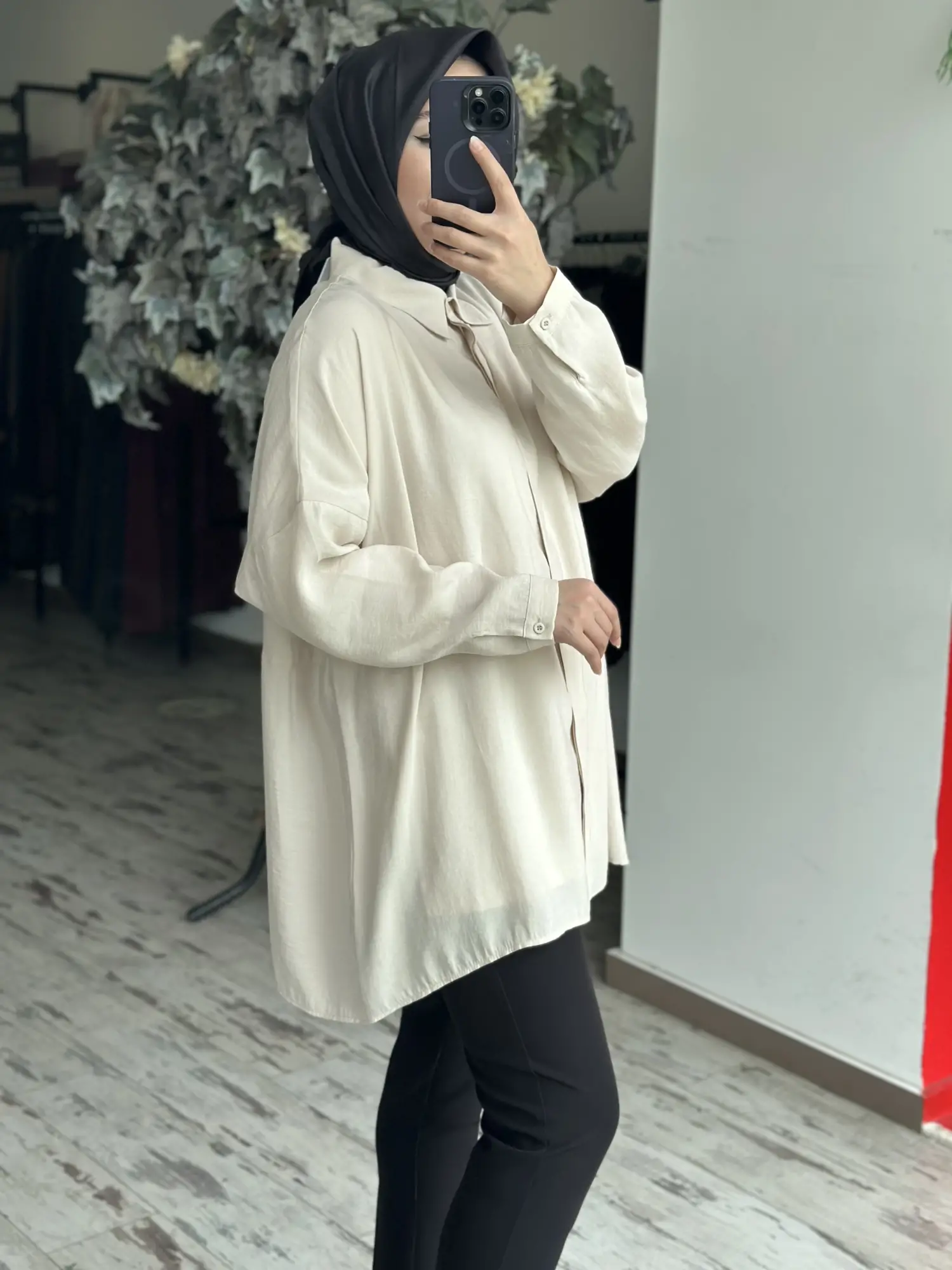 QooQ Store Yarasa Kol Gömlek 26SS233