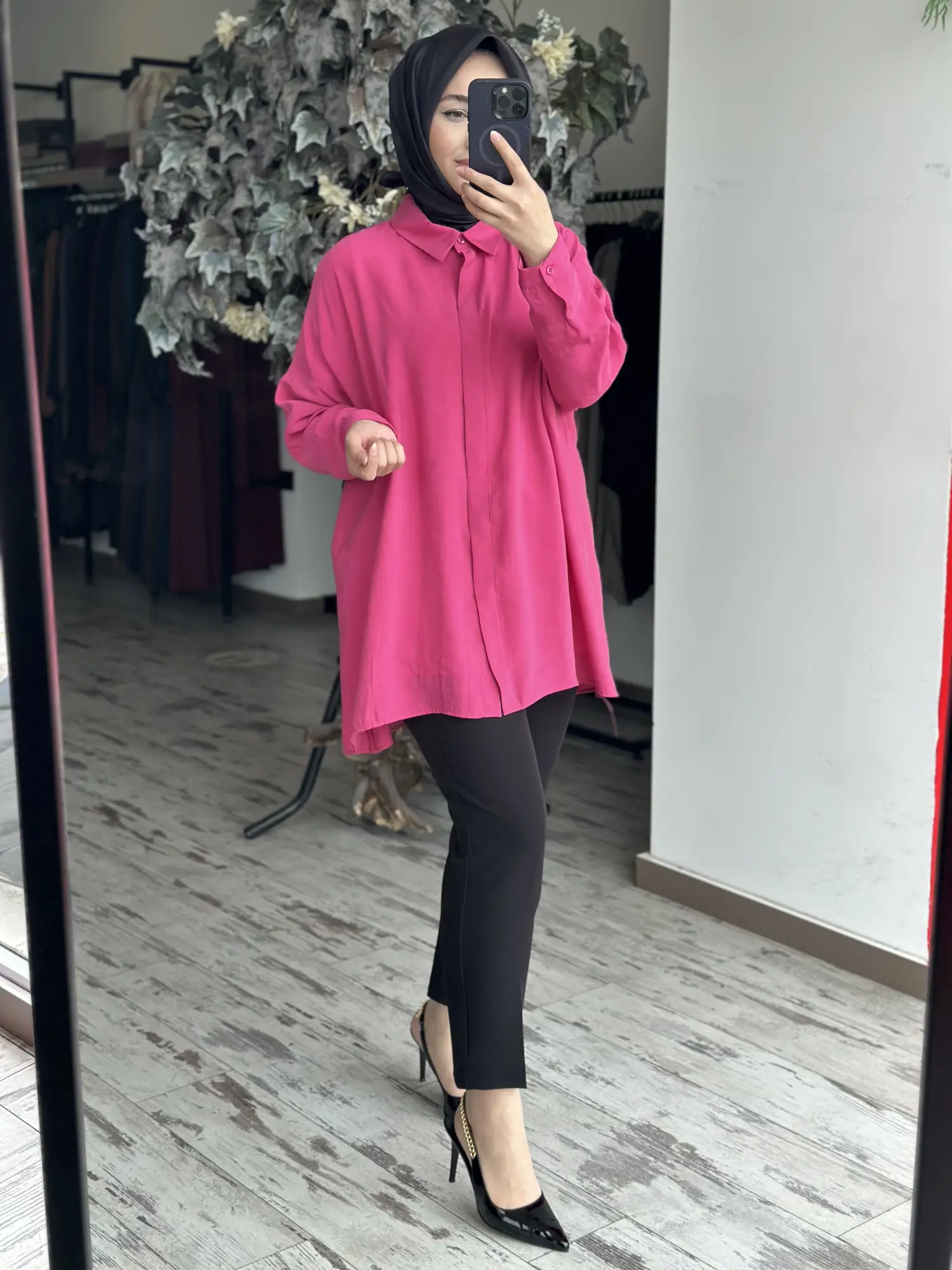 QooQ Store Yarasa Kol Gömlek 26SS233