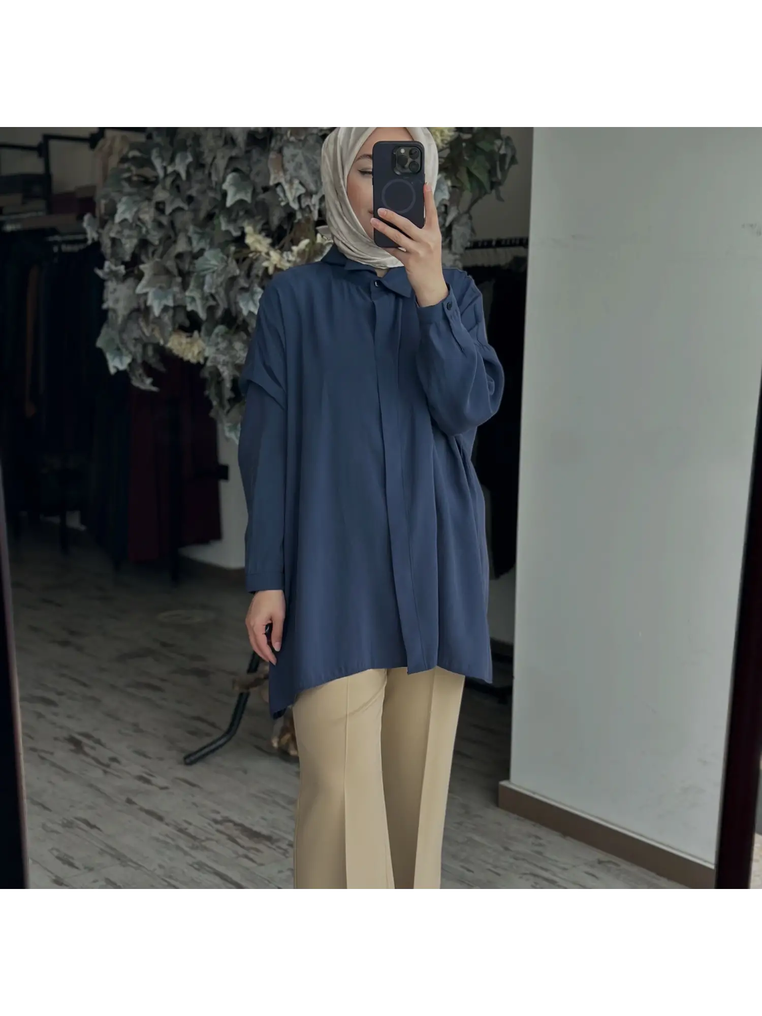 QooQ Store Yarasa Kol Gömlek 26SS233