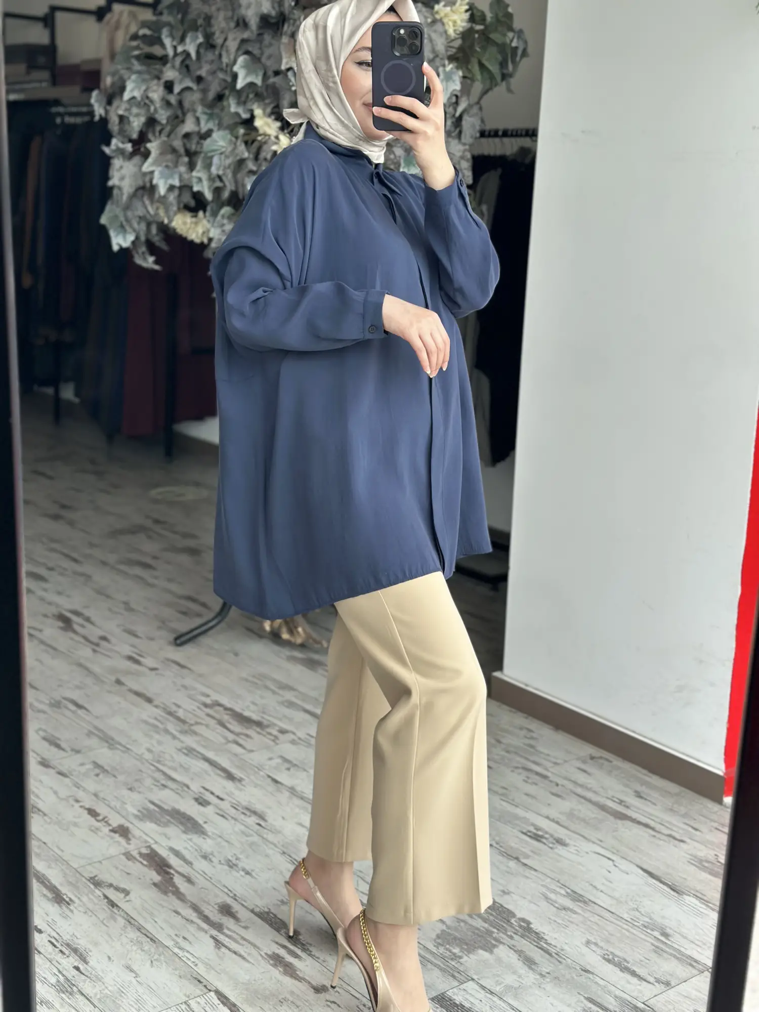 QooQ Store Yarasa Kol Gömlek 26SS233