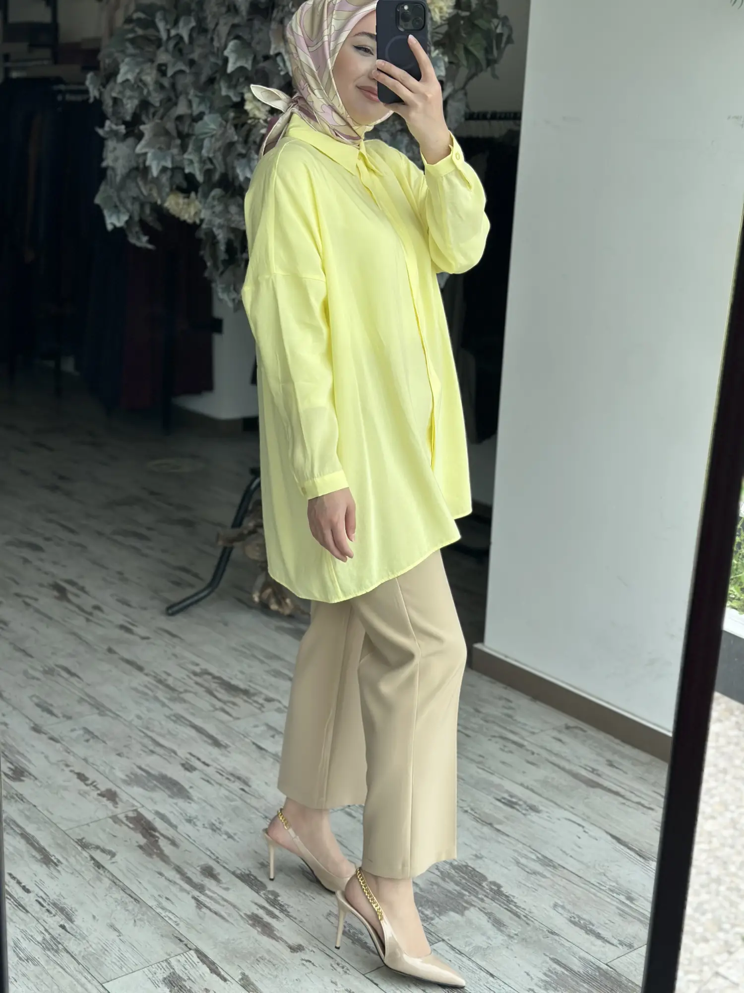 QooQ Store Yarasa Kol Gömlek 26SS233