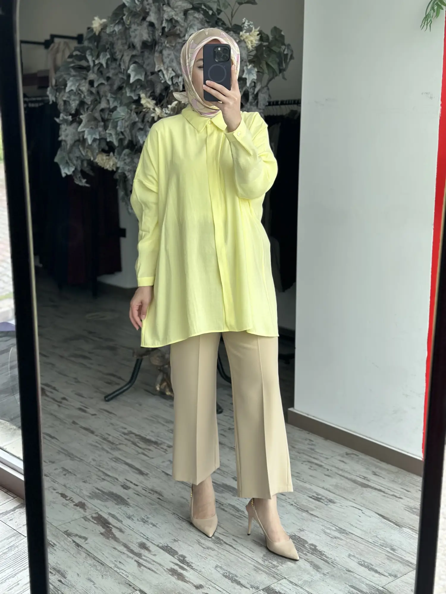 QooQ Store Yarasa Kol Gömlek 26SS233