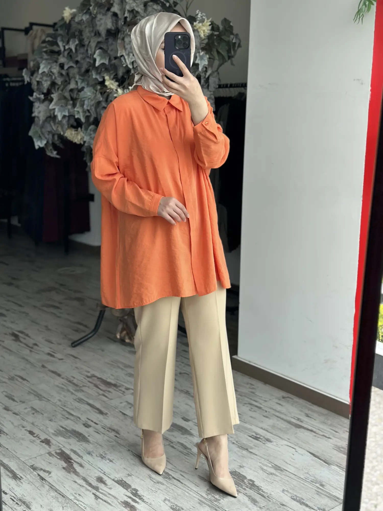 QooQ Store Yarasa Kol Gömlek 26SS233
