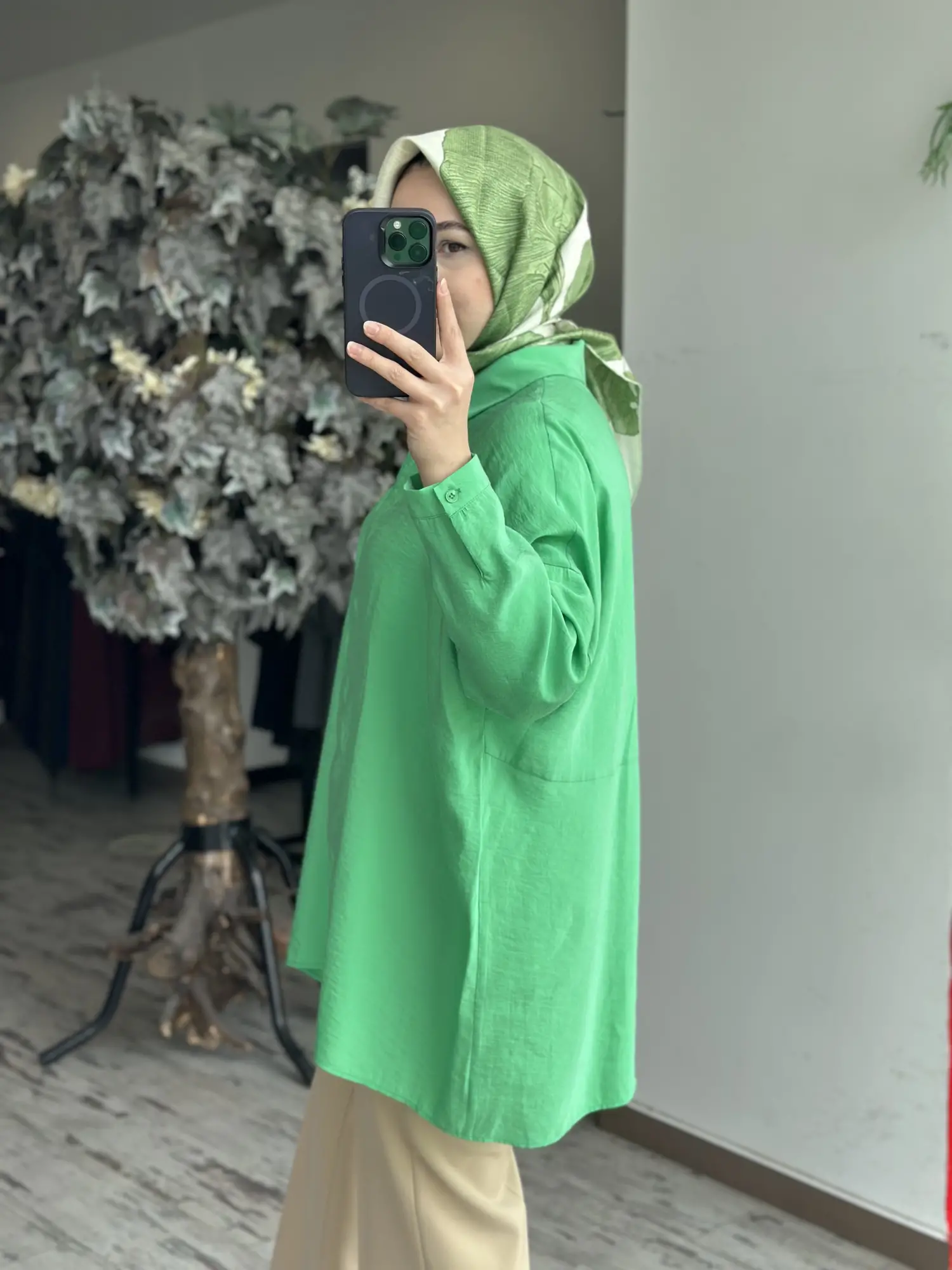 QooQ Store Yarasa Kol Gömlek 26SS233