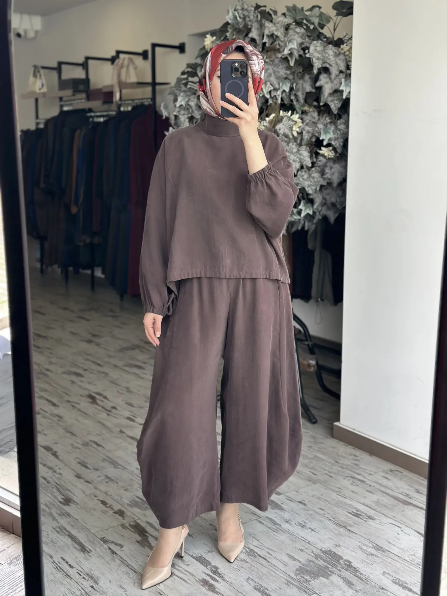 Qoos Store Sasha Bluz Şalvar Pantolon Takım