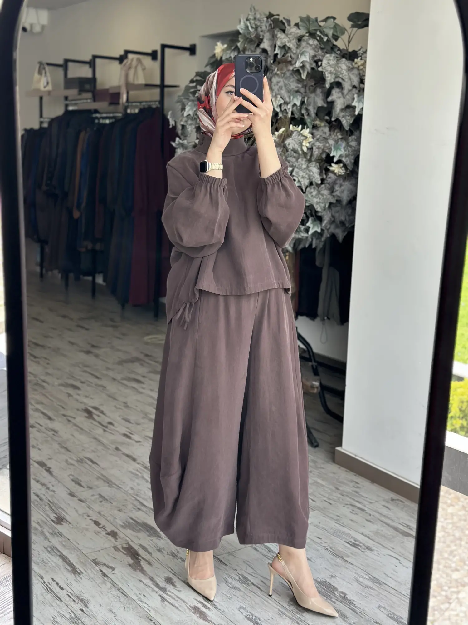 Qoos Store  Sasha Bluz Şalvar Pantolon Takım