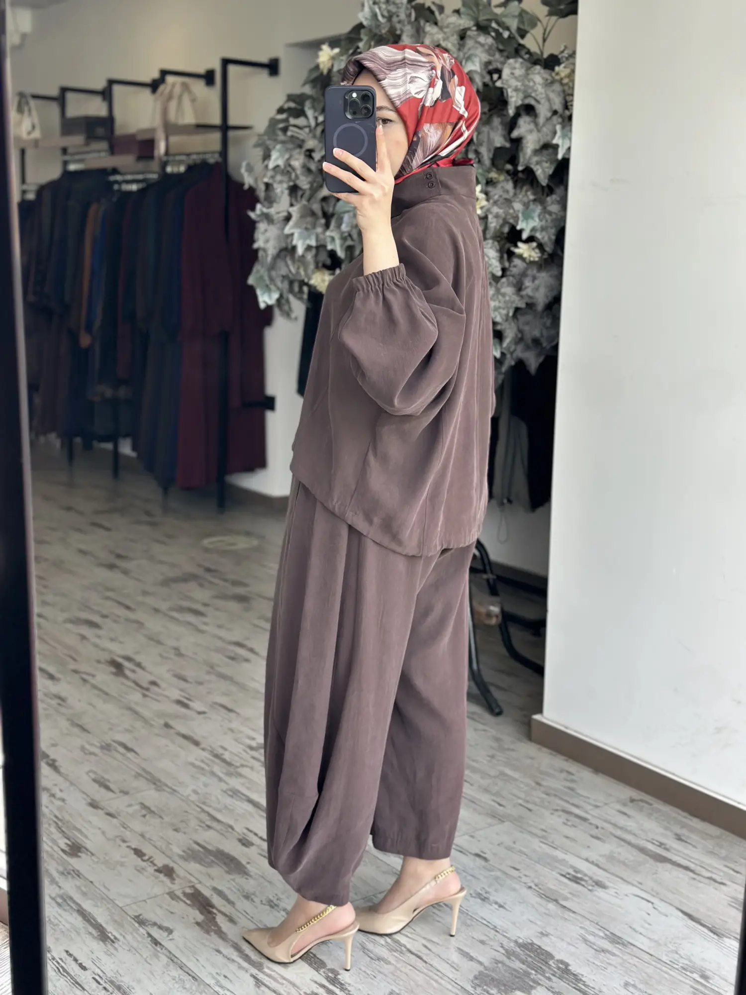 Qoos Store  Sasha Bluz Şalvar Pantolon Takım