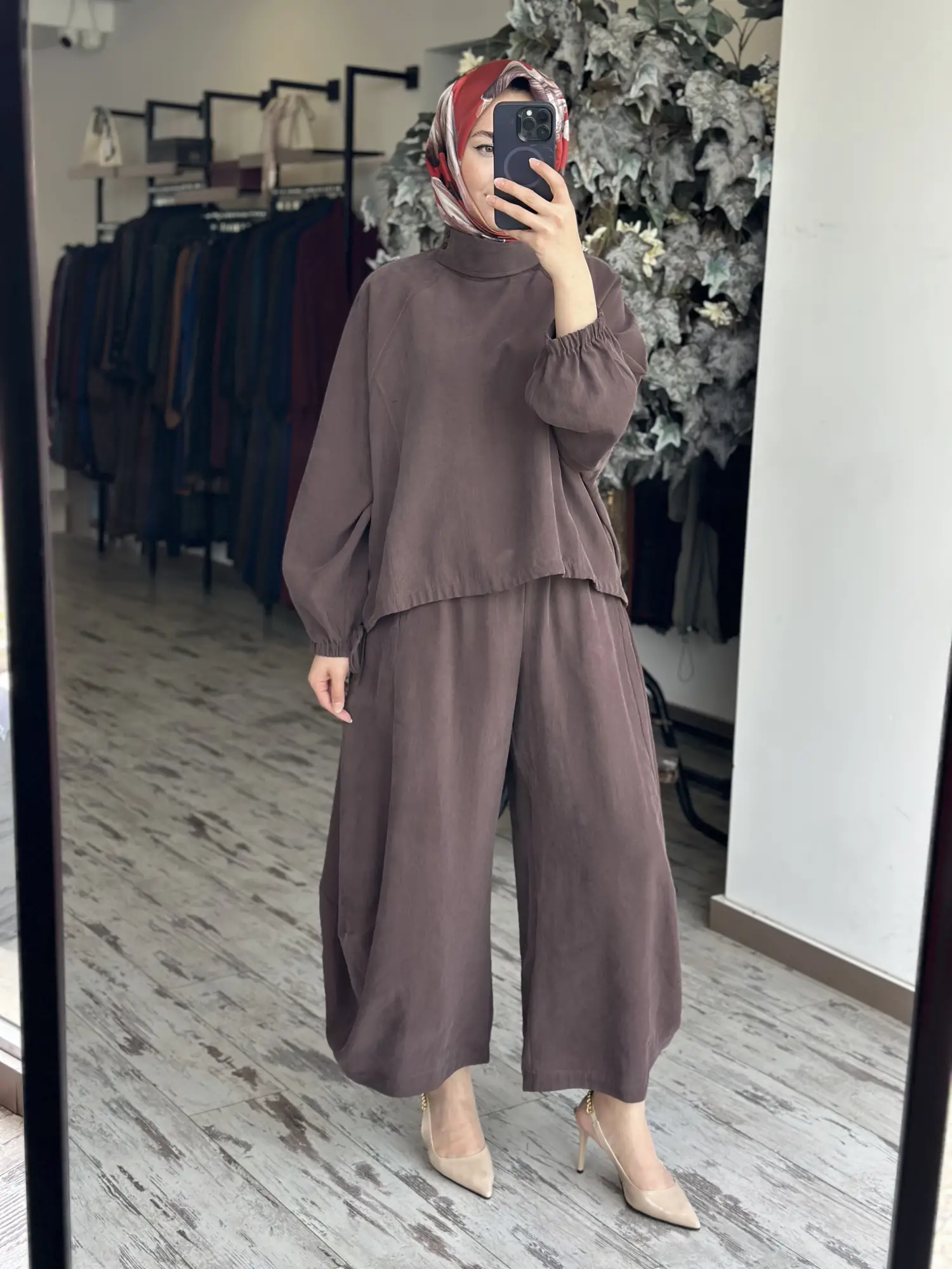 Qoos Store  Sasha Bluz Şalvar Pantolon Takım