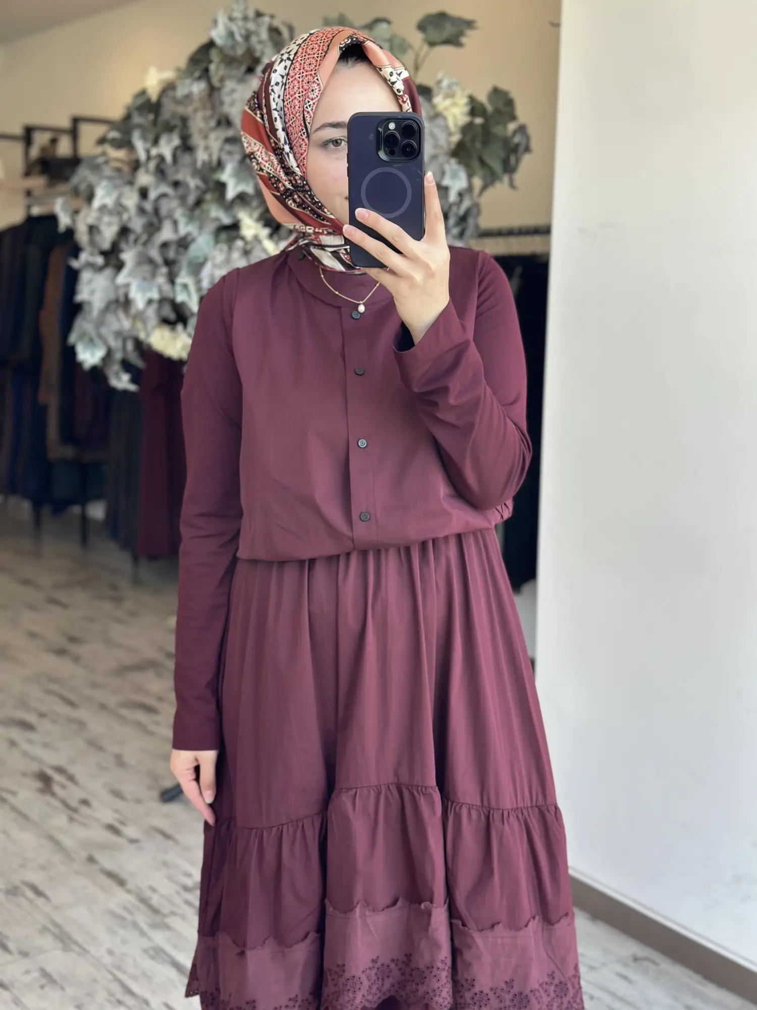 Misswhence Yelekli Dikiş Ve Brode Detaylı Elbise 39834