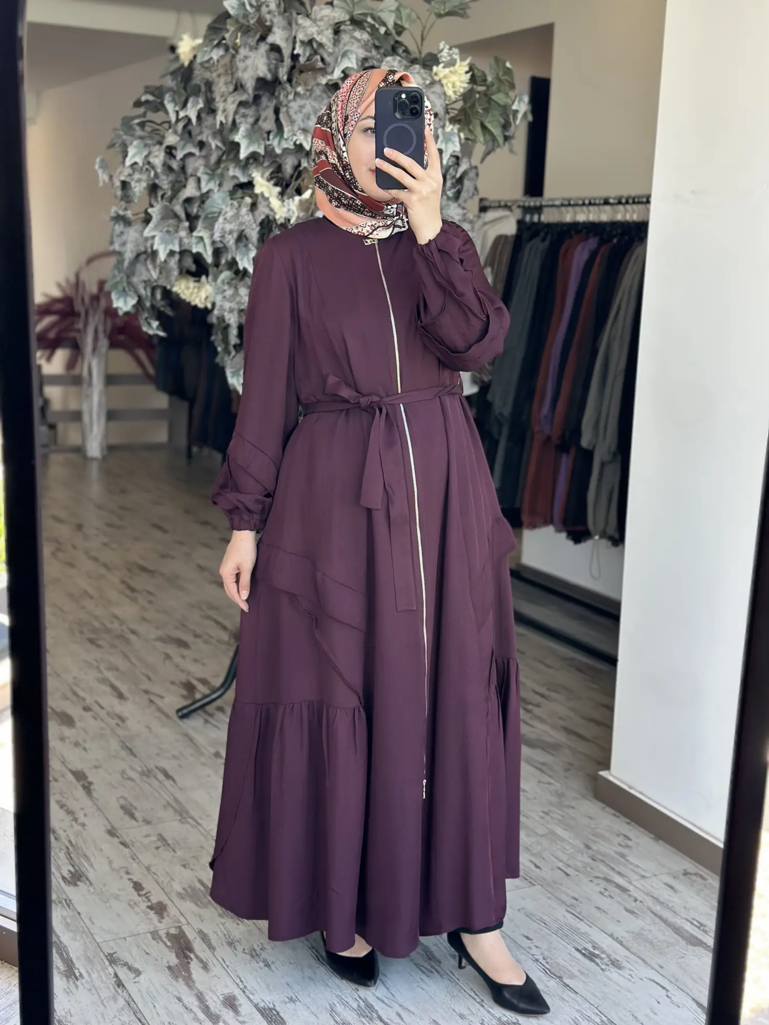 Misswhence Fırfır Detaylı Chanel Keten Pardesü 39508
