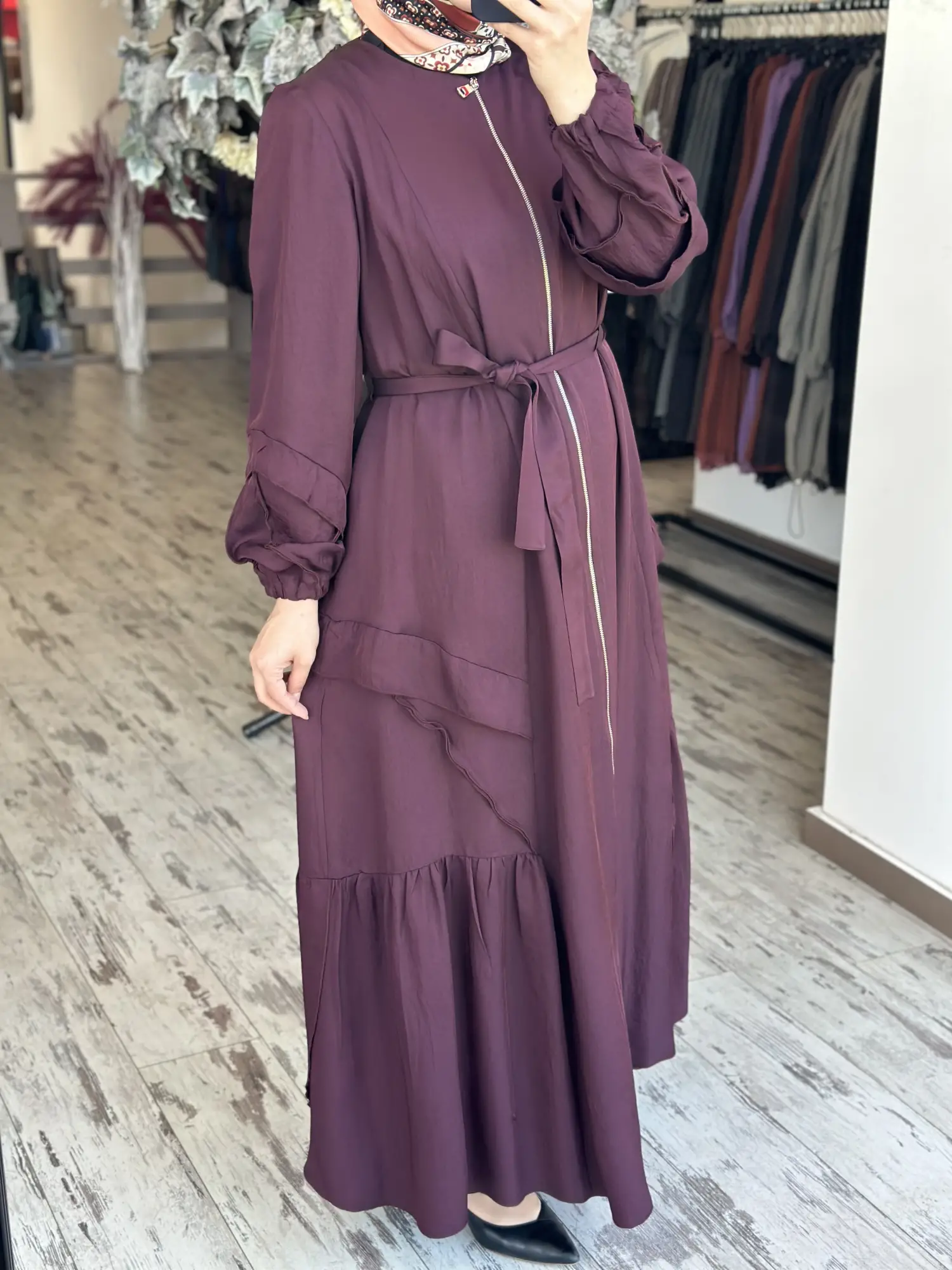 Misswhence Fırfır Detaylı Chanel Keten Pardesü 39508