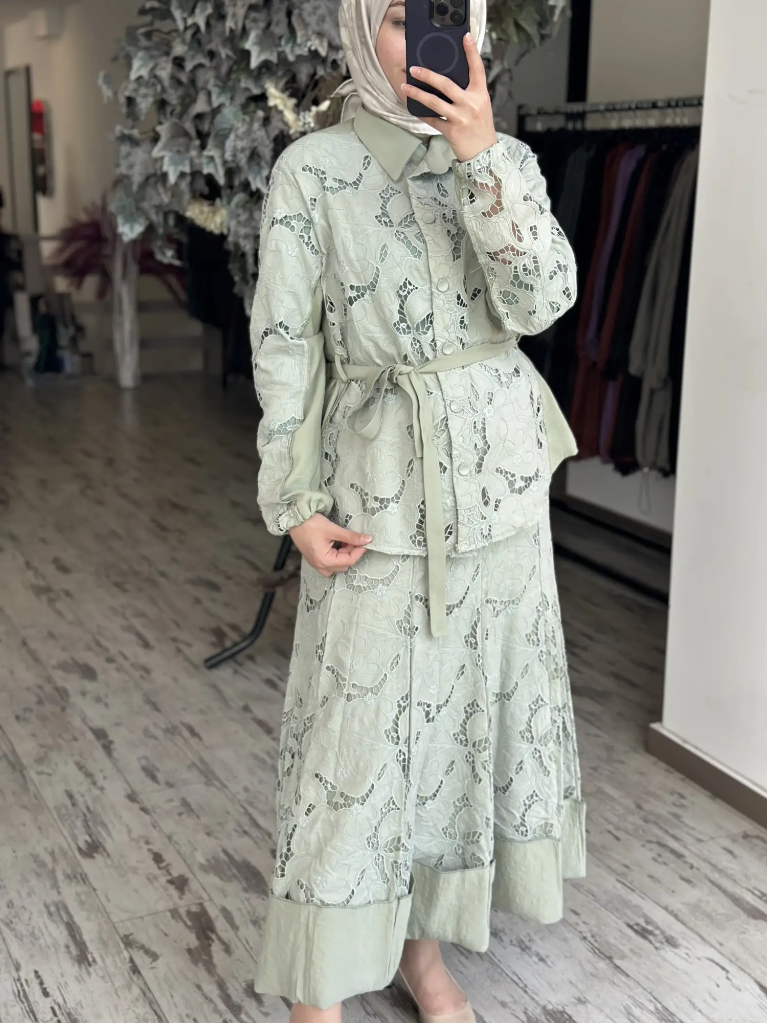Misswhence Güpürlü 3 Lü Etekli Takım 39306