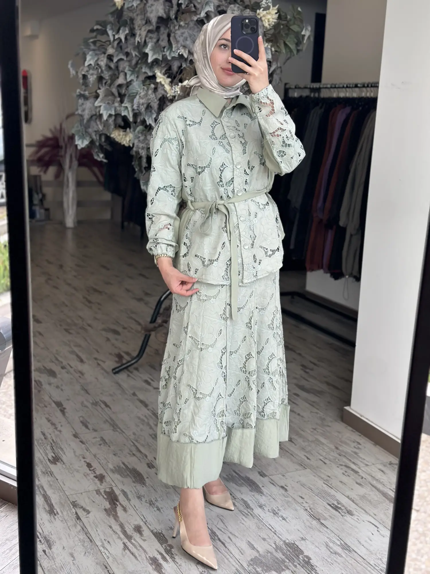 Misswhence Güpürlü 3 Lü Etekli Takım 39306