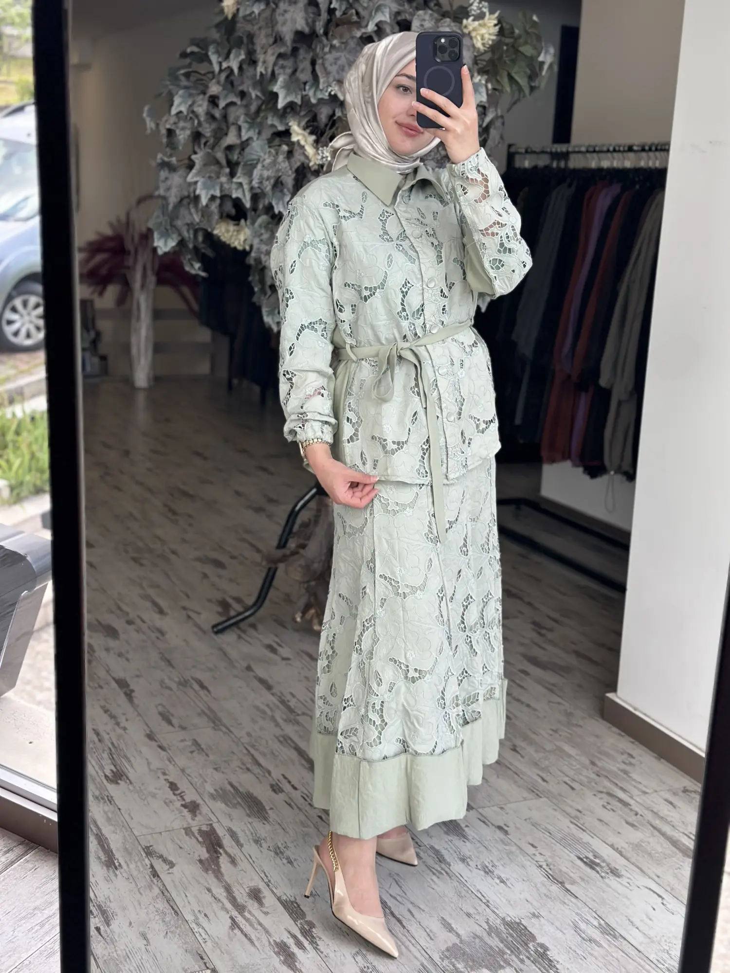 Misswhence Güpürlü 3 Lü Etekli Takım 39306