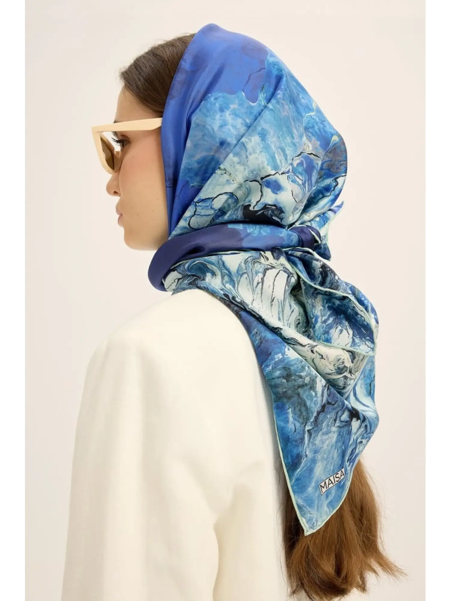 Maisa Katre 90X90 Twil İpek Eşarp