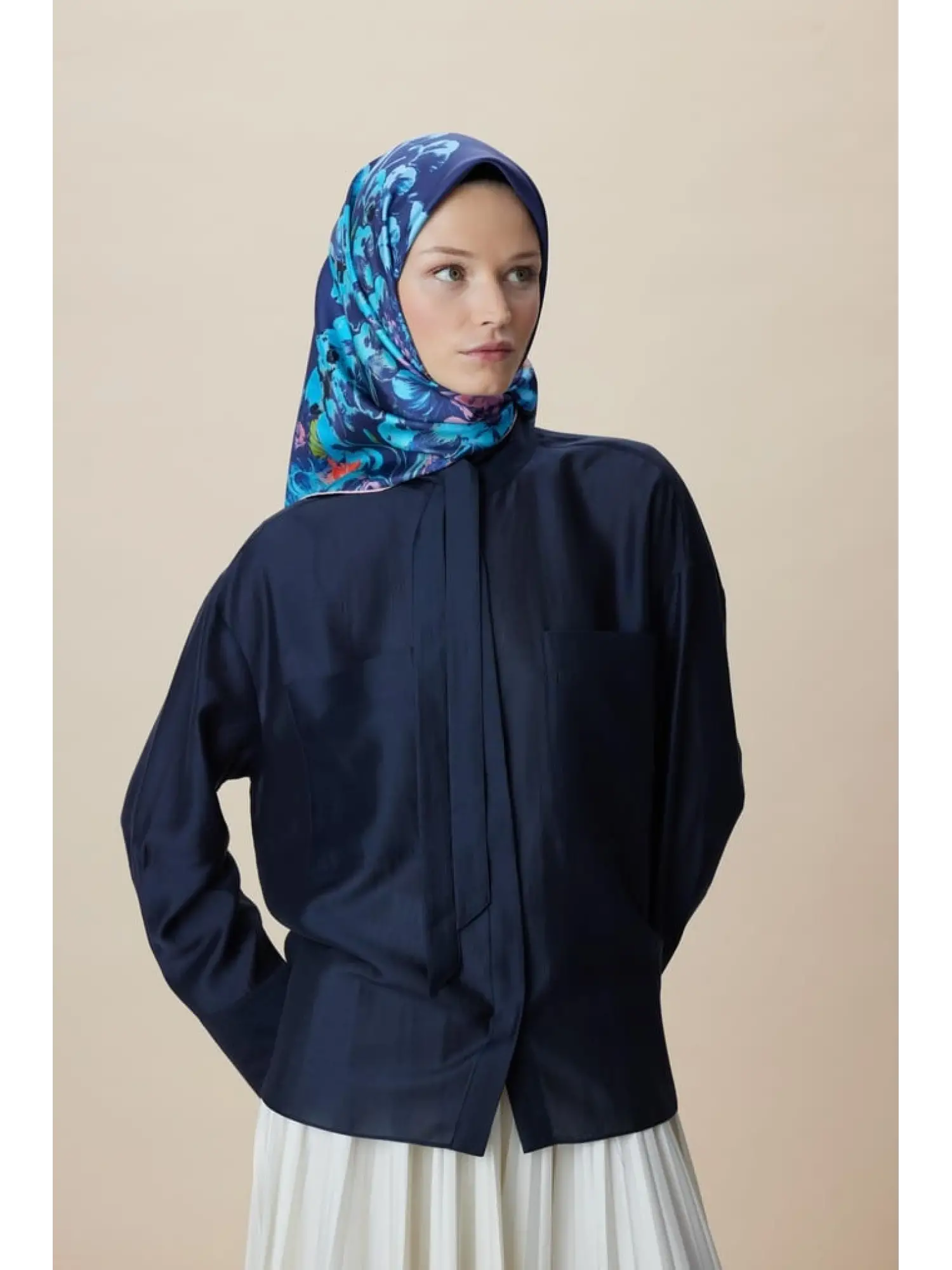 Maisa Larin 90X90 Twil İpek Eşarp