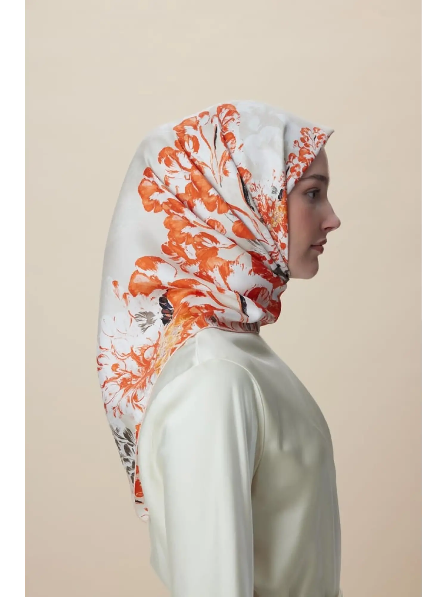 Maisa Larin 90X90 Twil İpek Eşarp