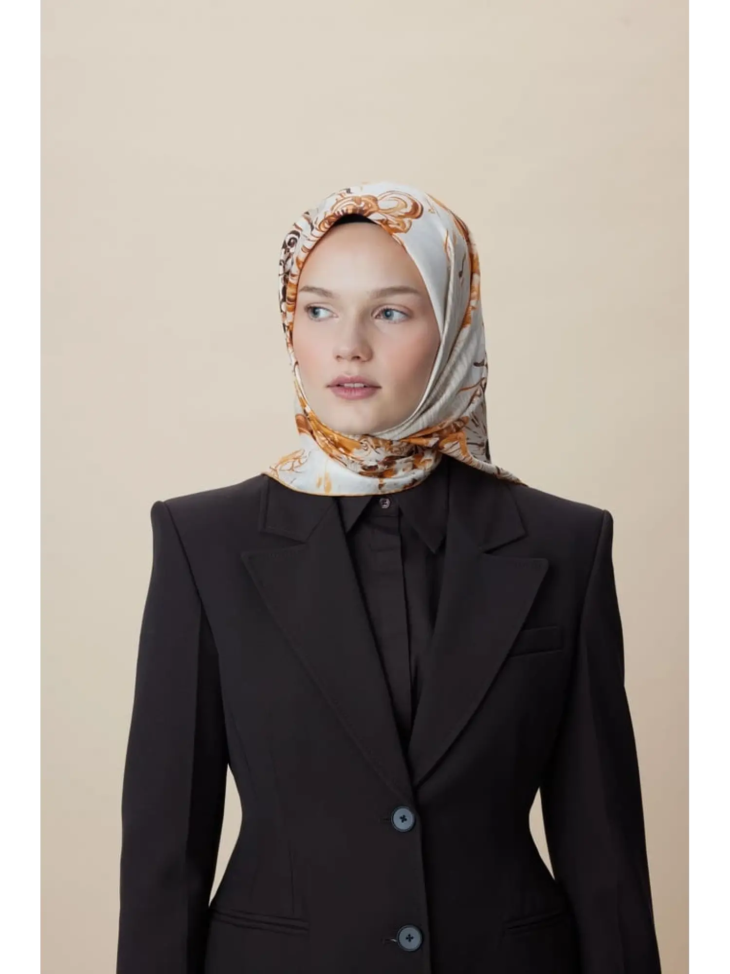 Maisa Koral 90X90 Mulberry İpek Eşarp