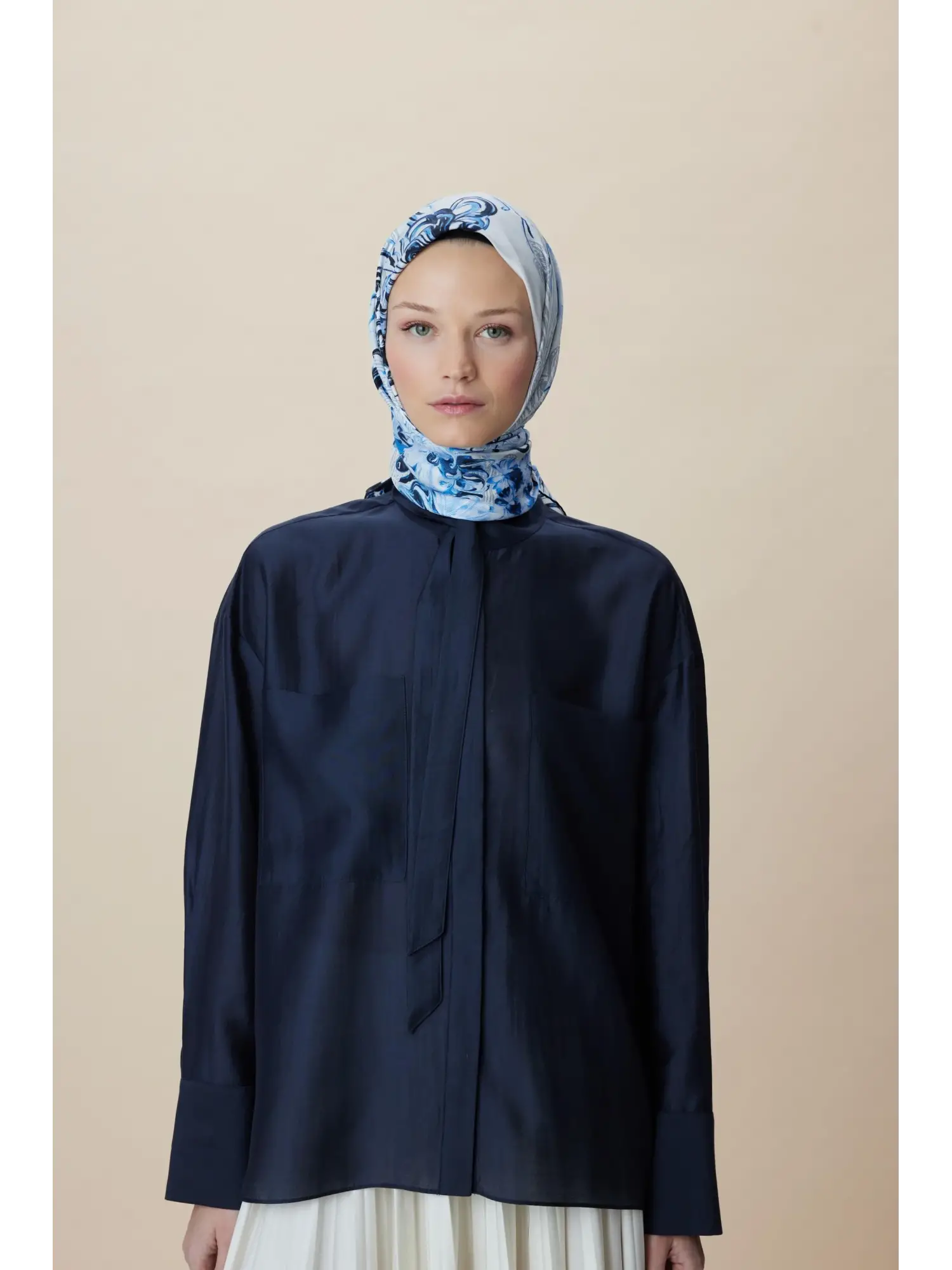Maisa Koral 90X90 Mulberry İpek Eşarp