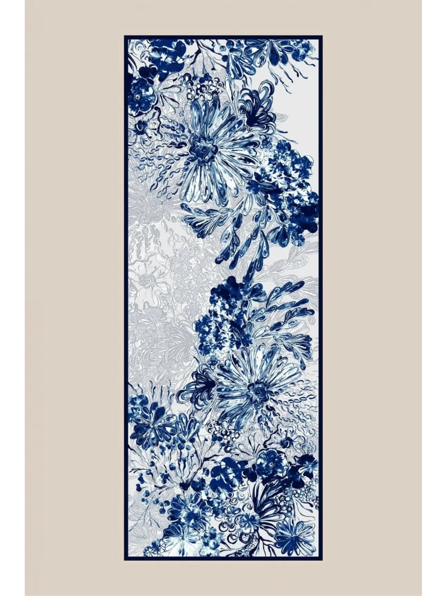 Maisa Koral Krep İpek Şal 70x190
