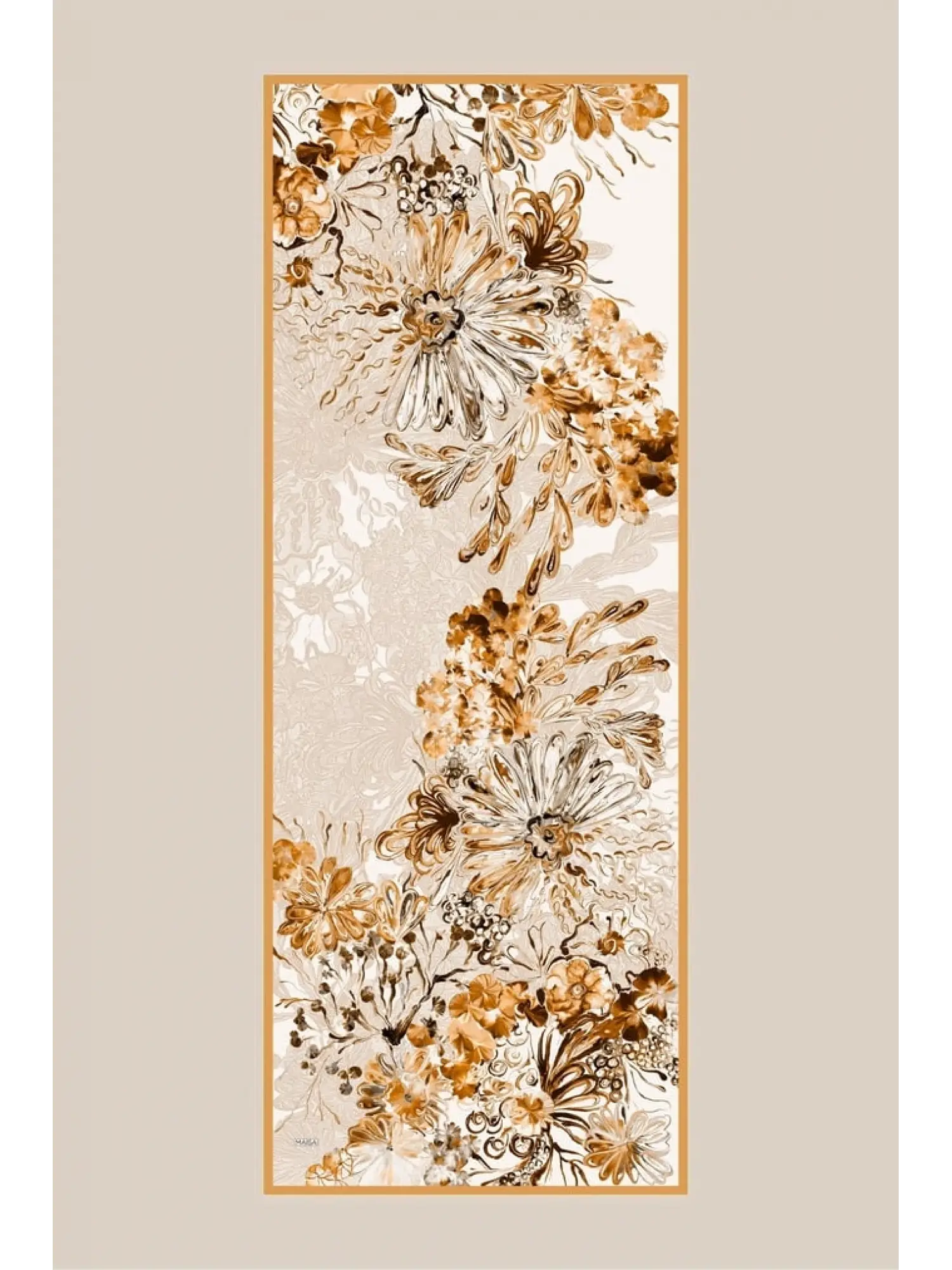 Maisa Koral Krep İpek Şal 70x190