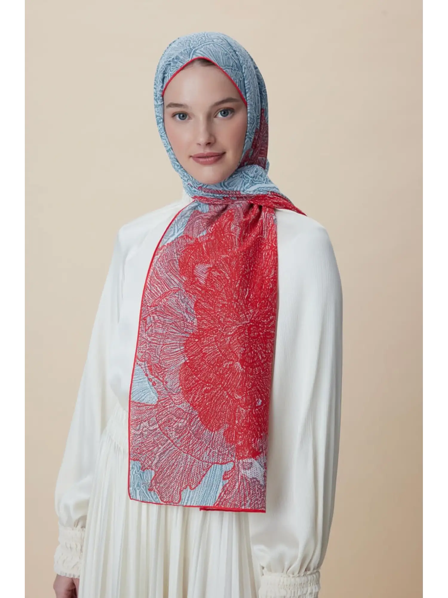 Maisa Sedef Floş Viskon Şal 70x190