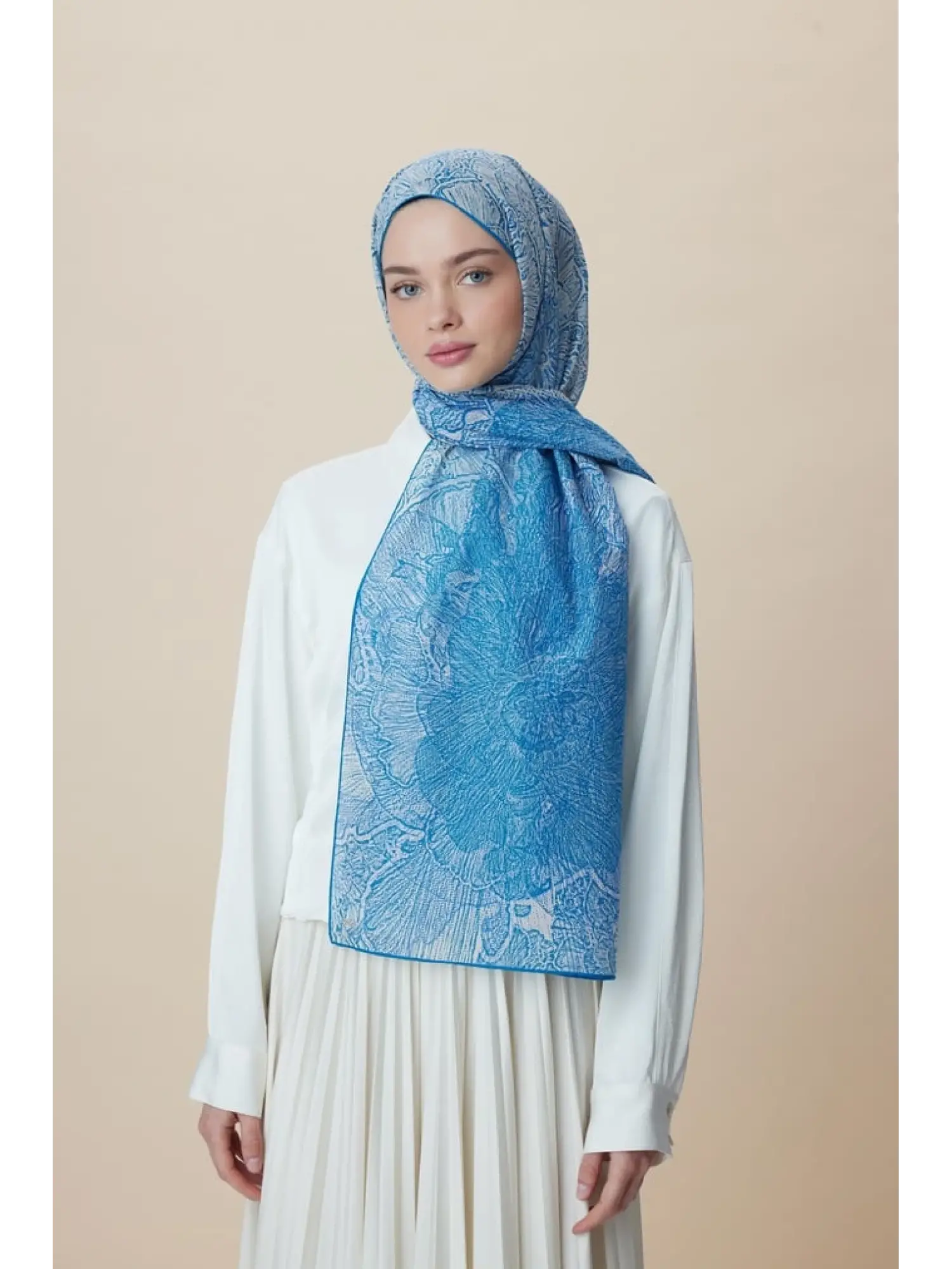 Maisa Sedef Floş Viskon Şal 70x190