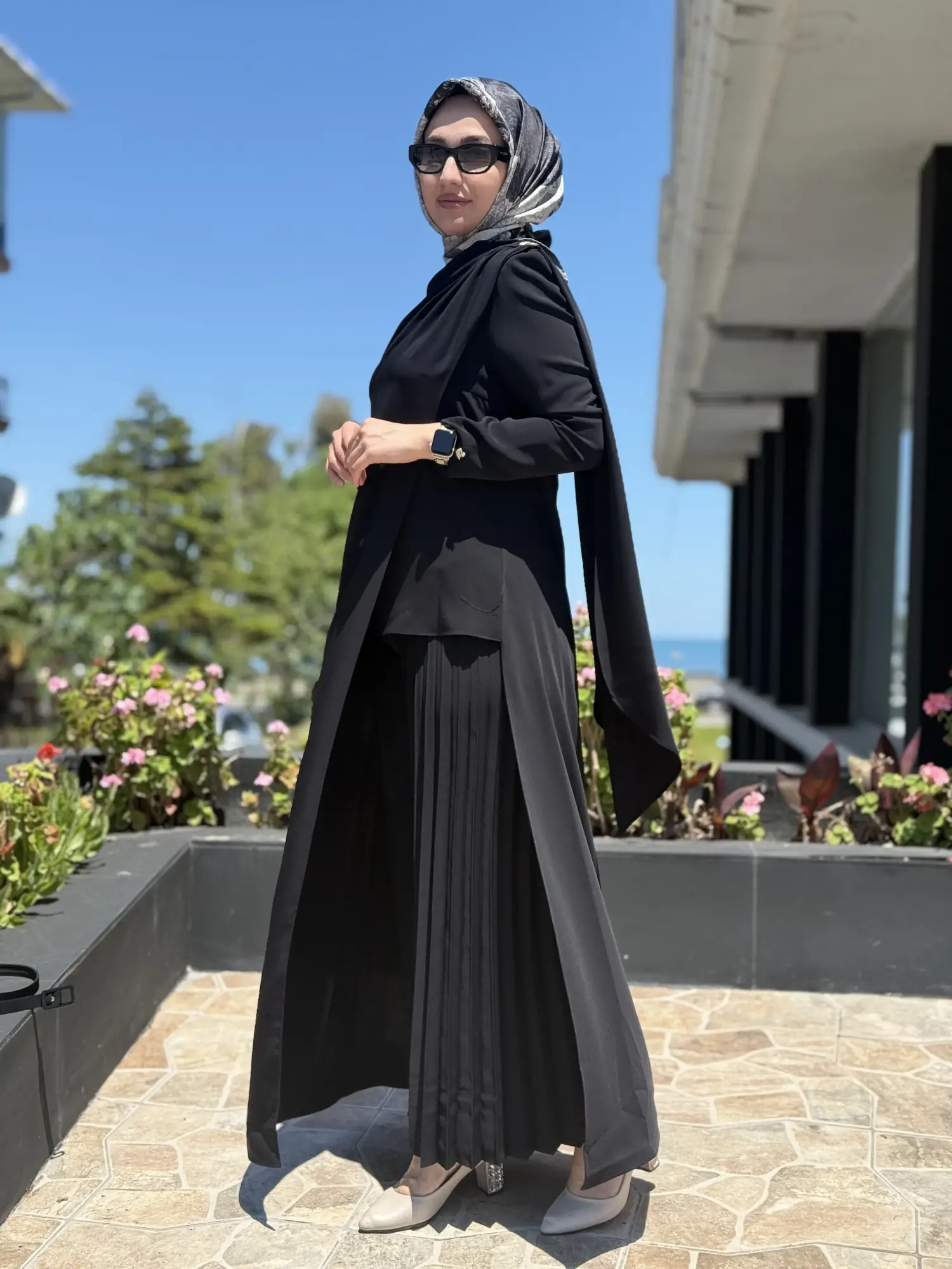 SENNA Blush Asimetrik Detaylı Şık Tunik Pantolon Takım SD267004