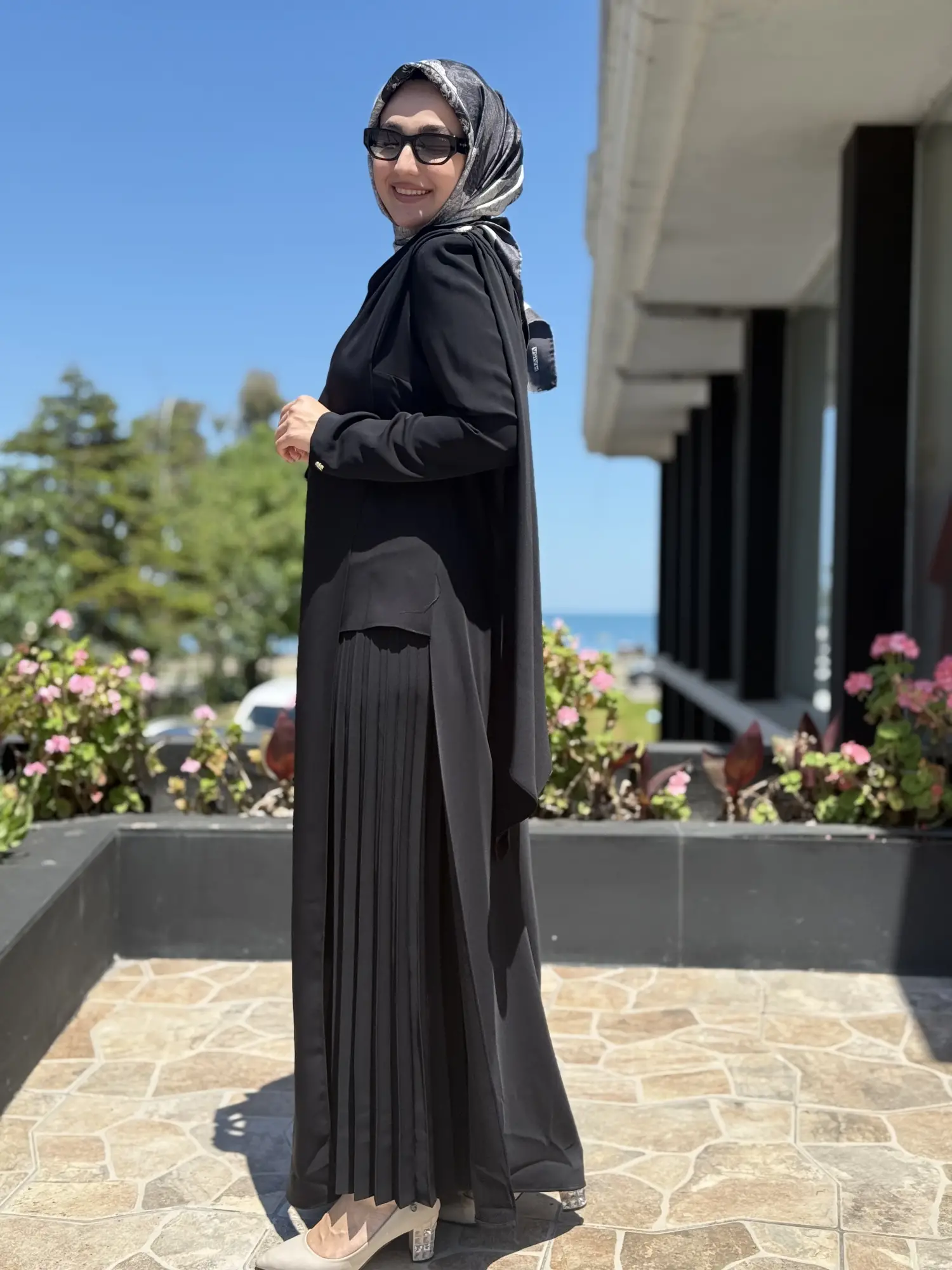 SENNA Blush Asimetrik Detaylı Şık Tunik Pantolon Takım SD267004