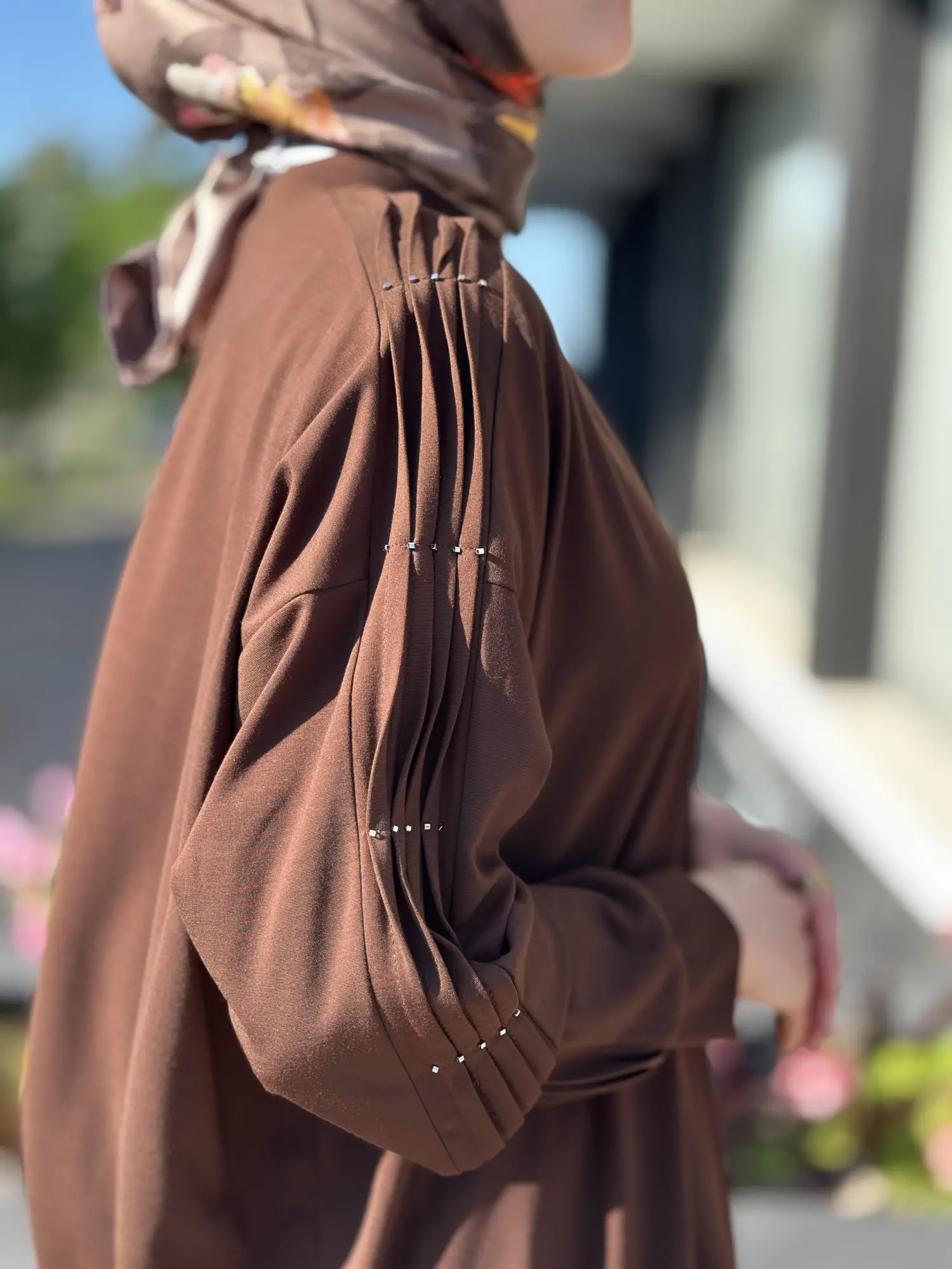 Tığ Triko Kolu Drape Detaylı Modal Tunik TNK4053