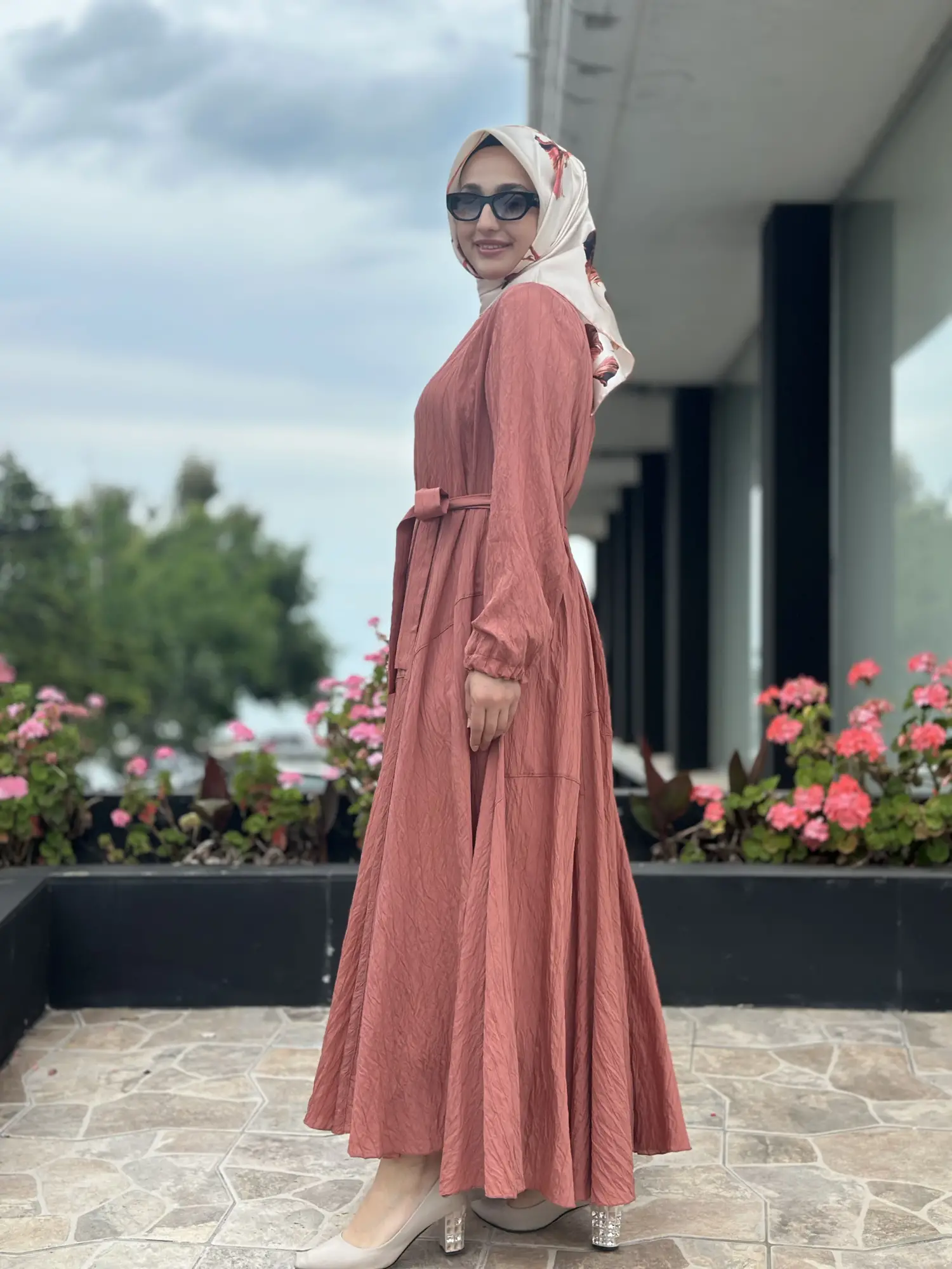 Misswhence Parça Detaylı Viscon Tencel Elbise 39844