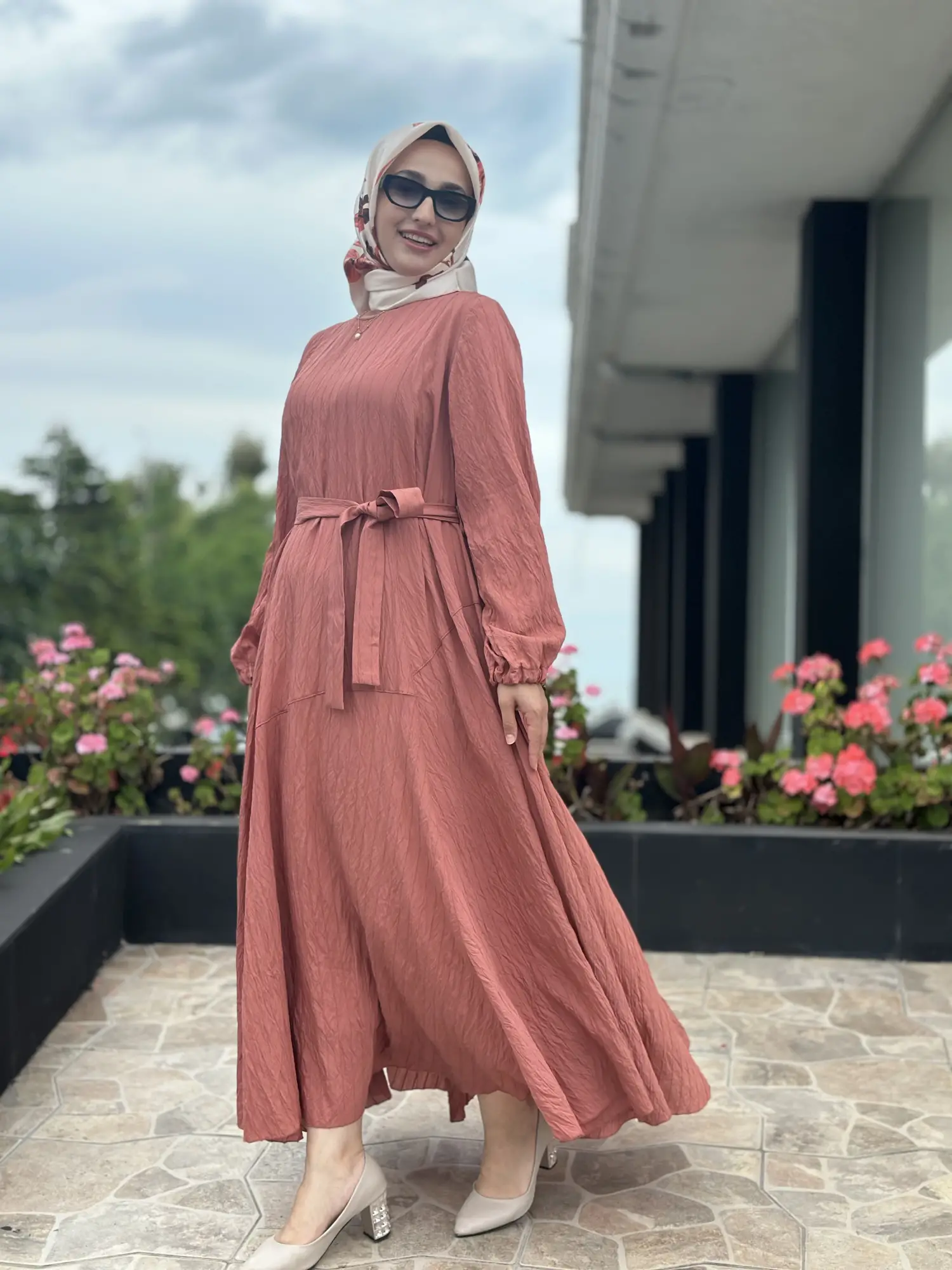 Misswhence Parça Detaylı Viscon Tencel Elbise 39844