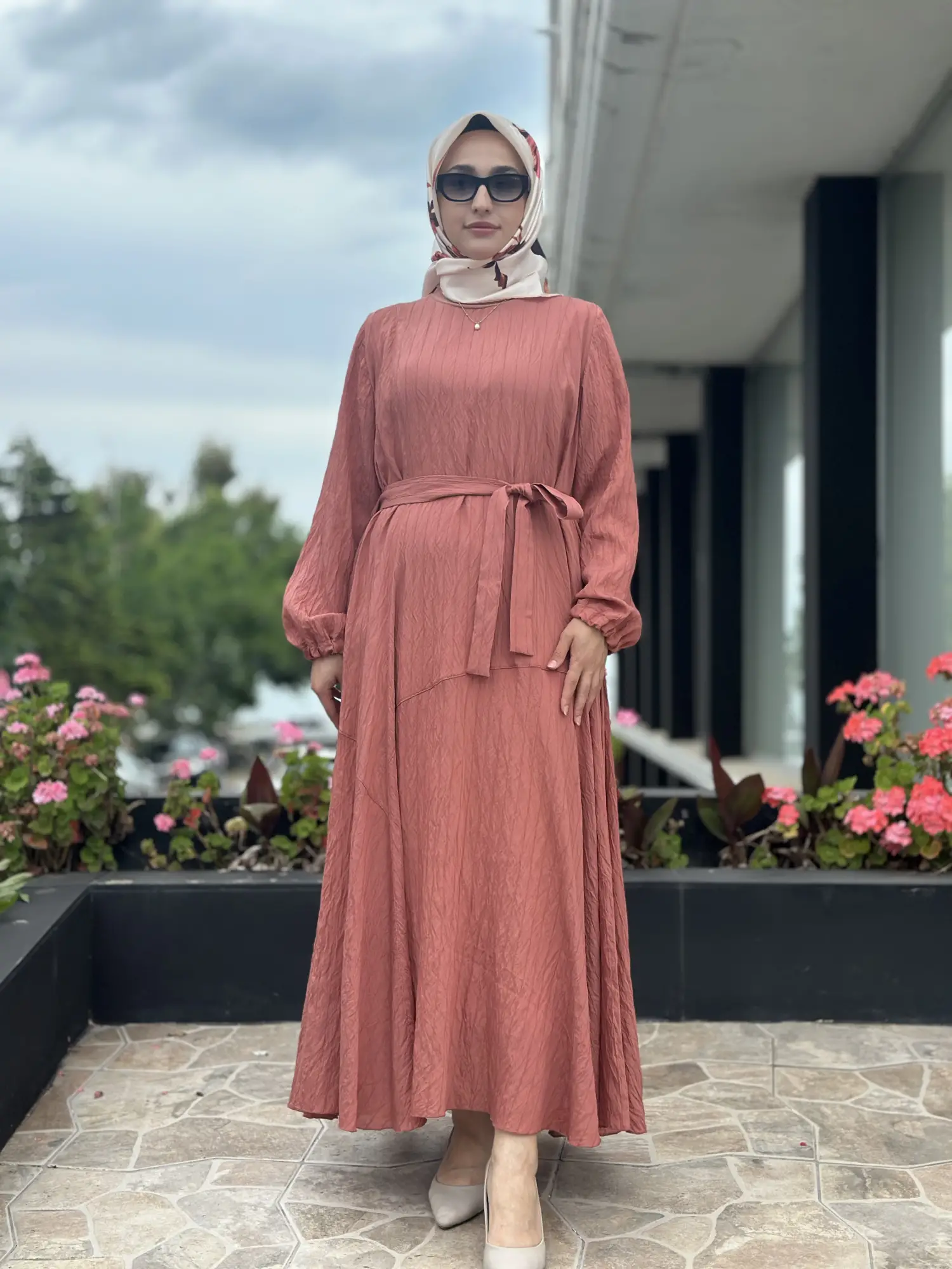 Misswhence Parça Detaylı Viscon Tencel Elbise 39844