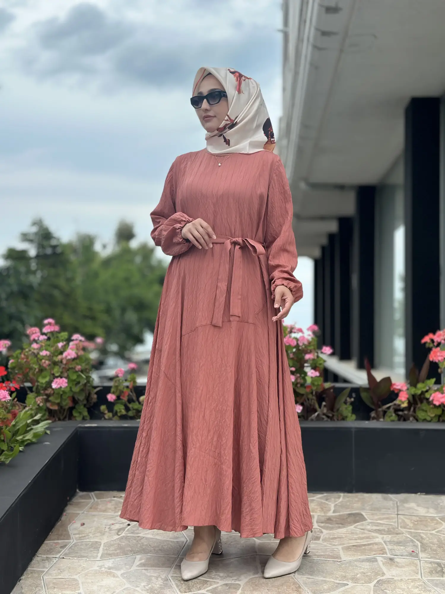Misswhence Parça Detaylı Viscon Tencel Elbise 39844