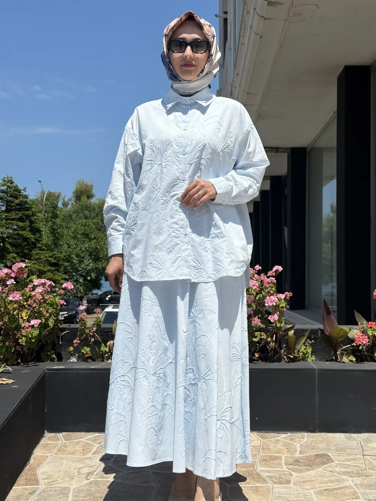 Kahma Nakış işlemeli Gömlek