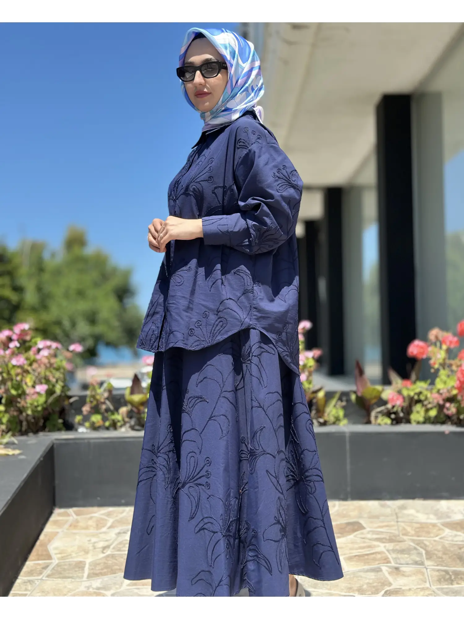 Kahma Nakış işlemeli Gömlek