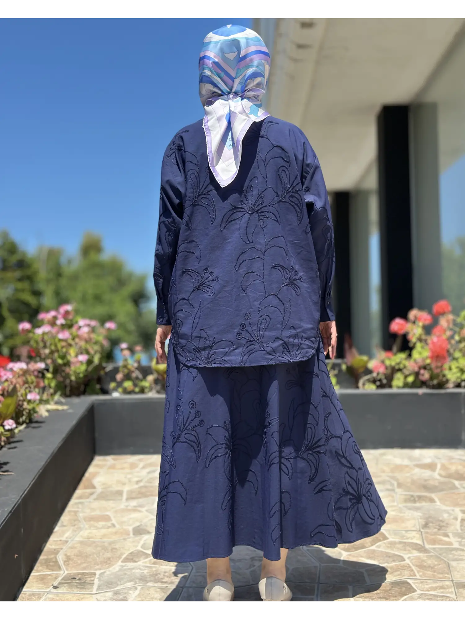 Kahma Nakış işlemeli Gömlek