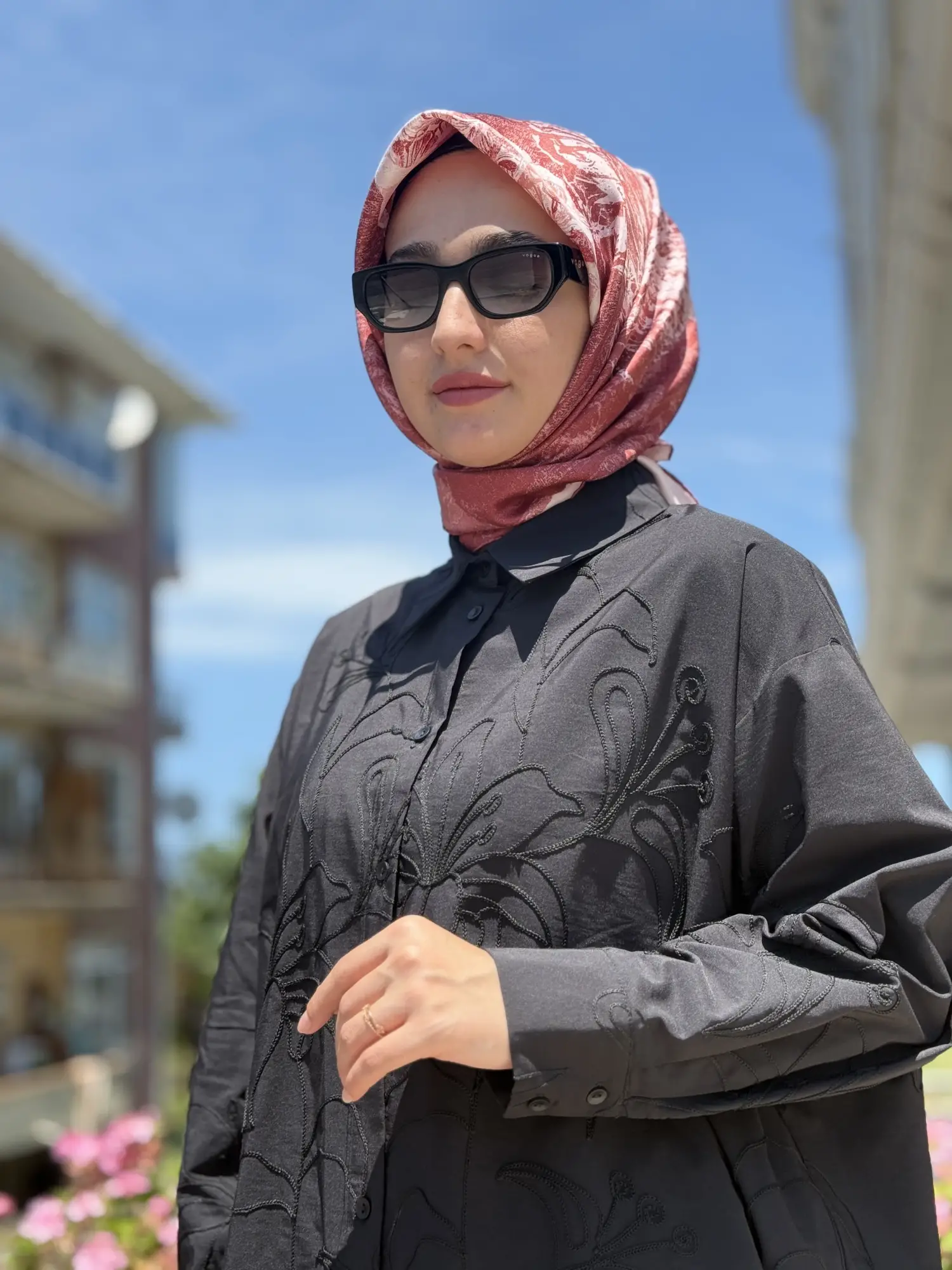 Kahma Nakış işlemeli Gömlek