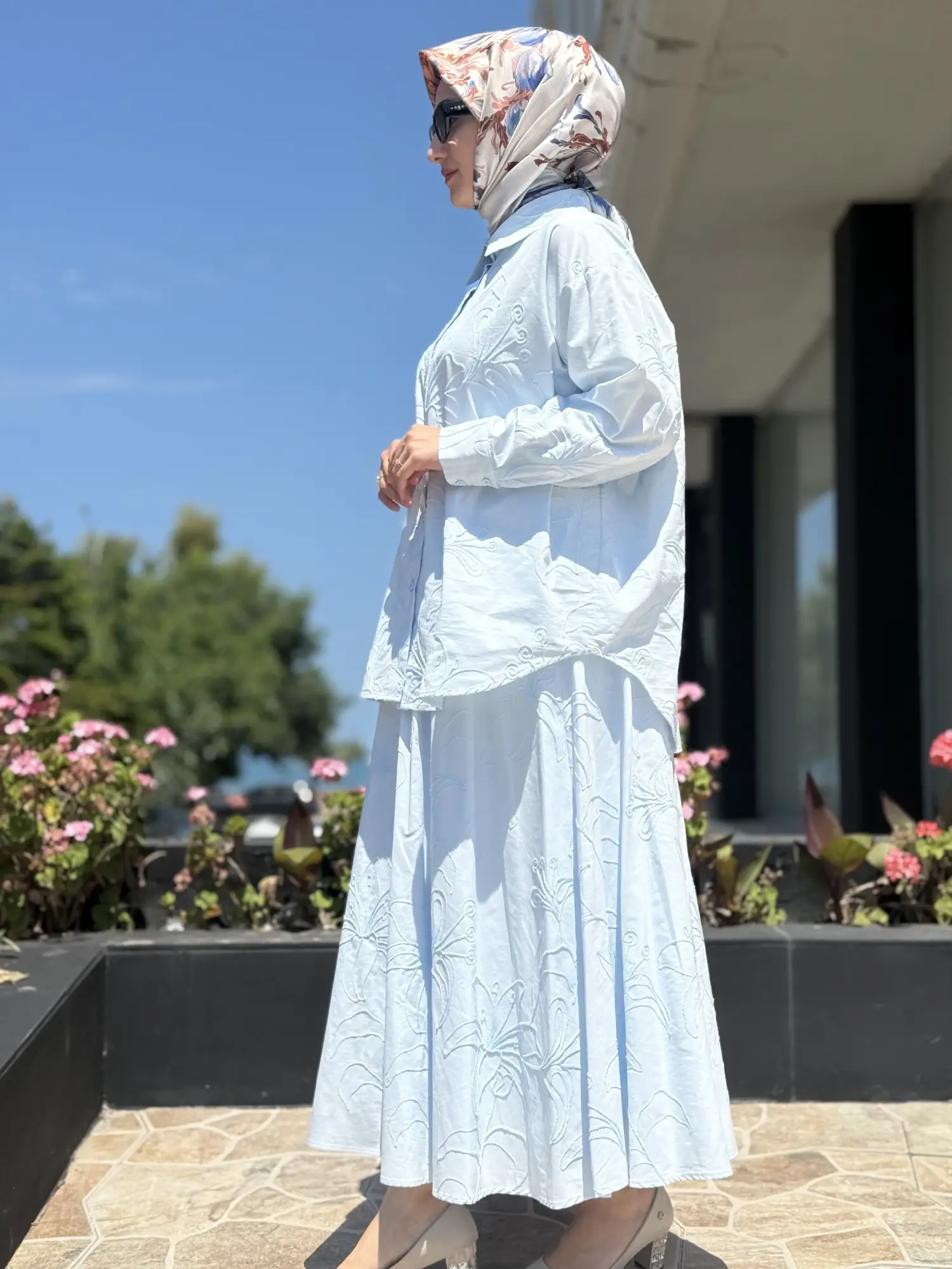 Kahma Nakış İşlemeli Etek