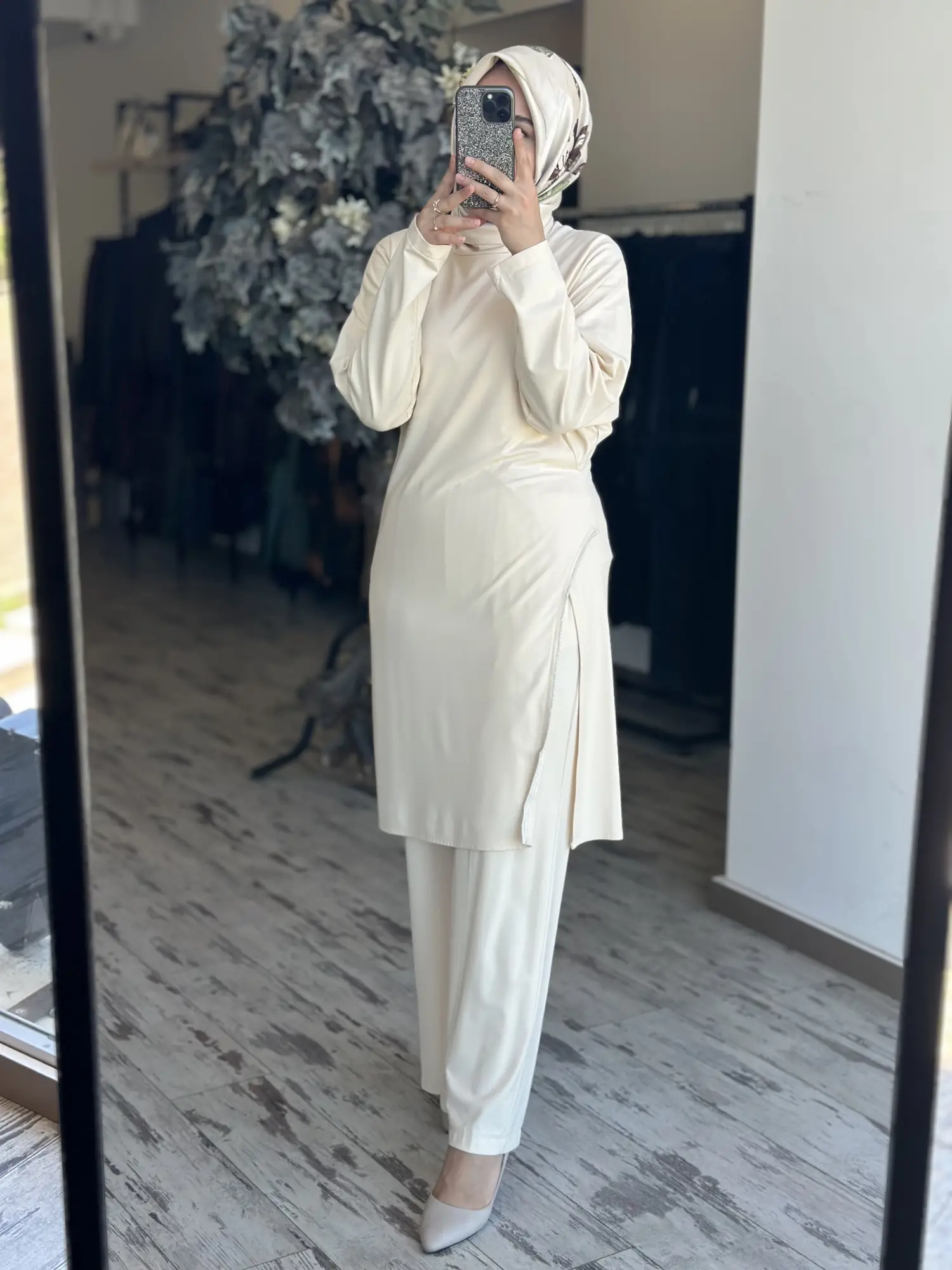Qupra Maxi Tunik Pantolon Takım QAY62110