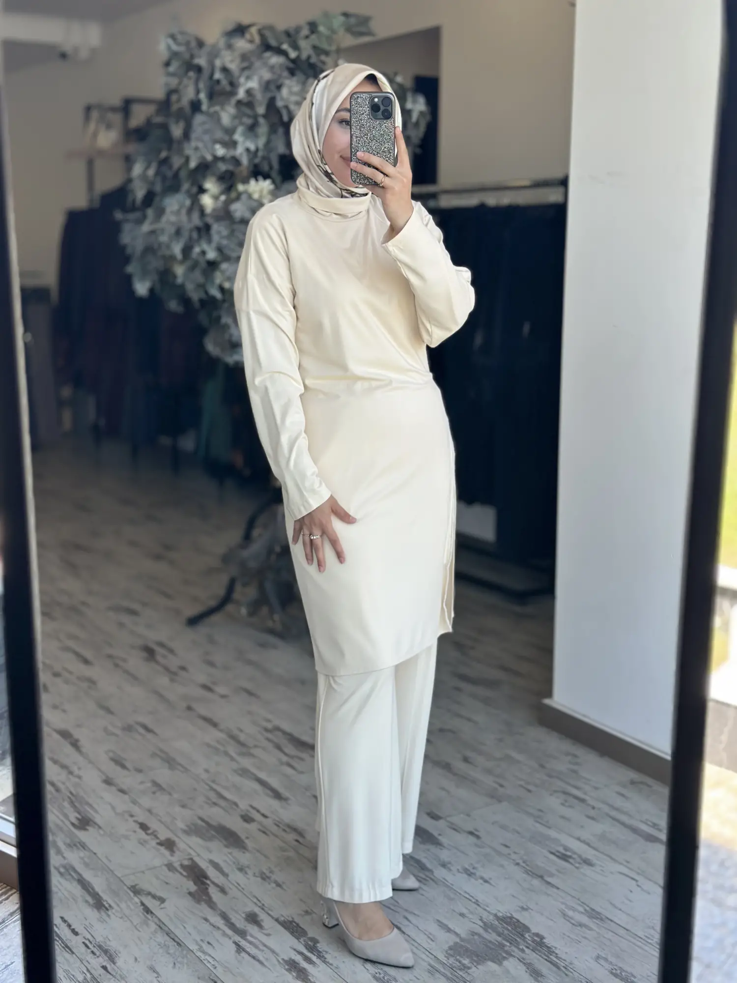 Qupra Maxi Tunik Pantolon Takım QAY62110