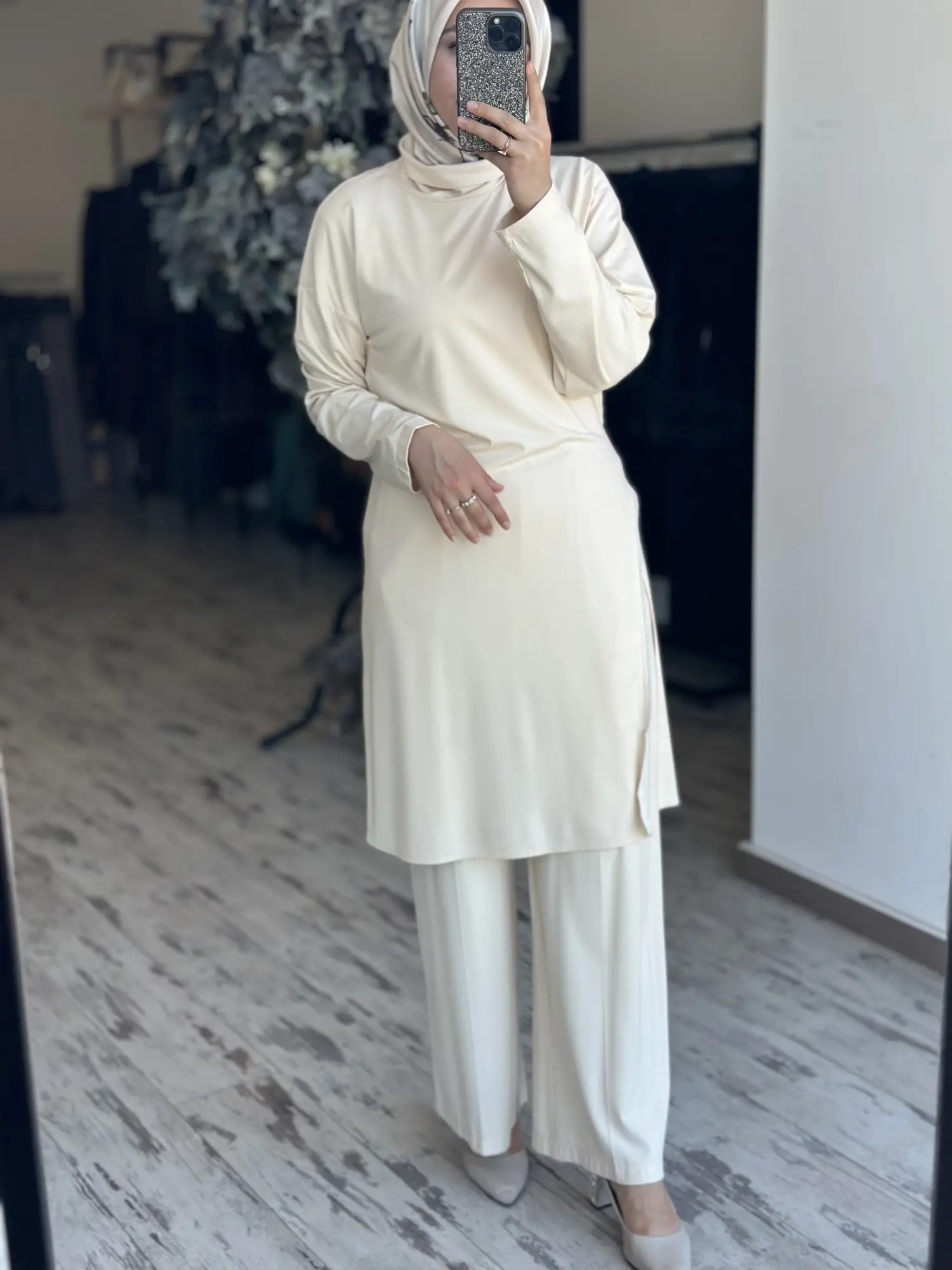 Qupra Maxi Tunik Pantolon Takım QAY62110