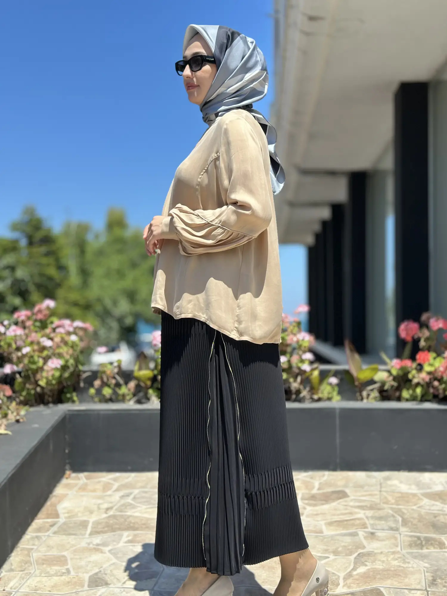 Misswhence Fermuarlı Pliseli Etek 39921