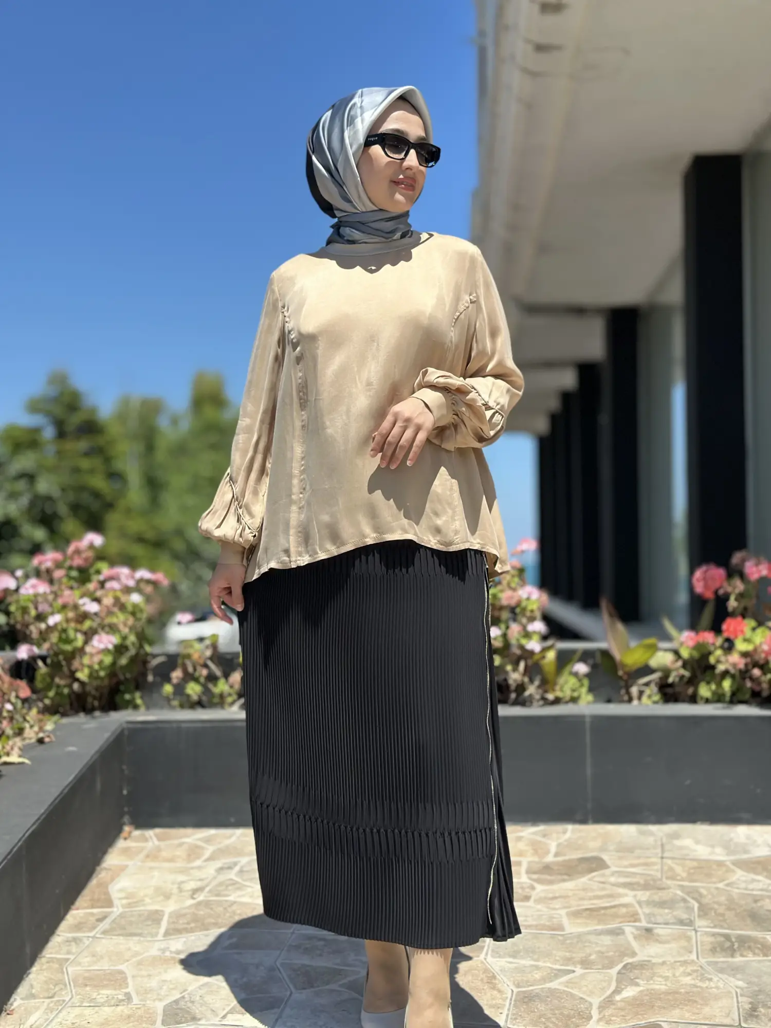 Misswhence Fermuarlı Pliseli Etek 39921